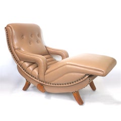 Rare Mid-Century Modern Child Size Miniature 3/4 Scale Contour Lounge Chair no.