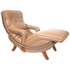 Rare Mid-Century Modern Child Size Miniature 3/4 Scale Contour Lounge Chair