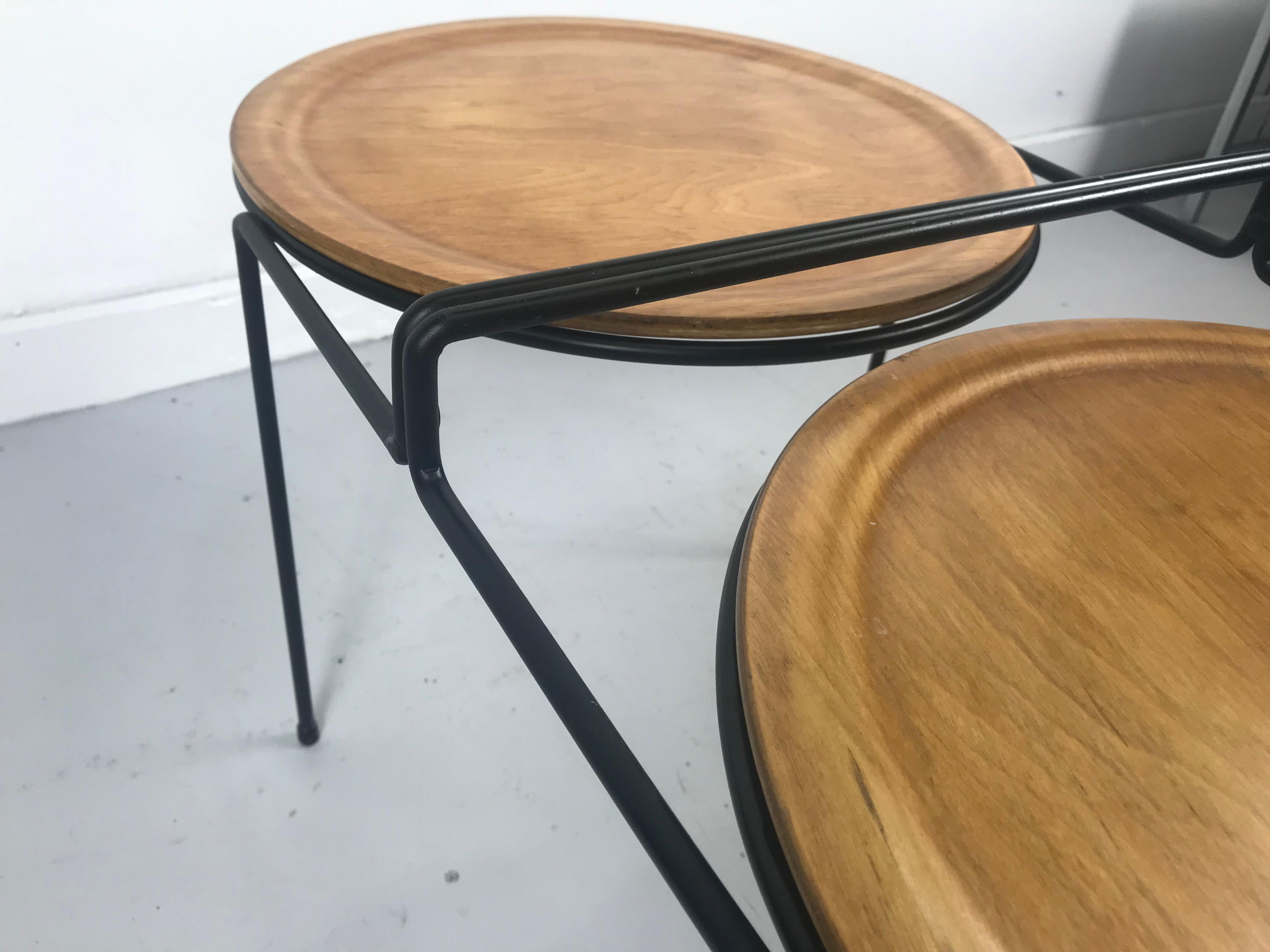 Rare Mid-Century Modern Cocktail Tray Table 