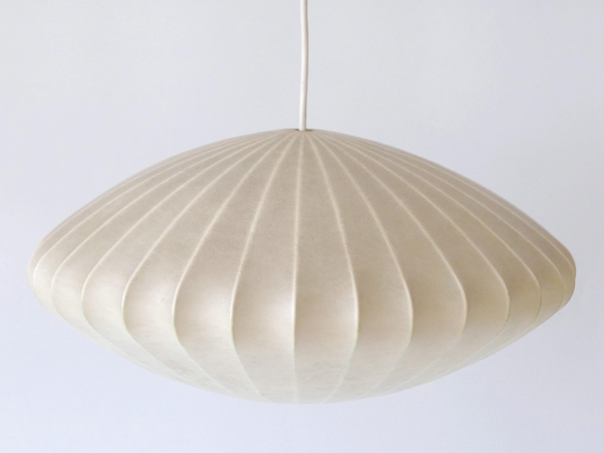 Rare Mid-Century Modern Cocoon Pendant Lamp or Hanging Light by Goldkant 1960s For Sale 4