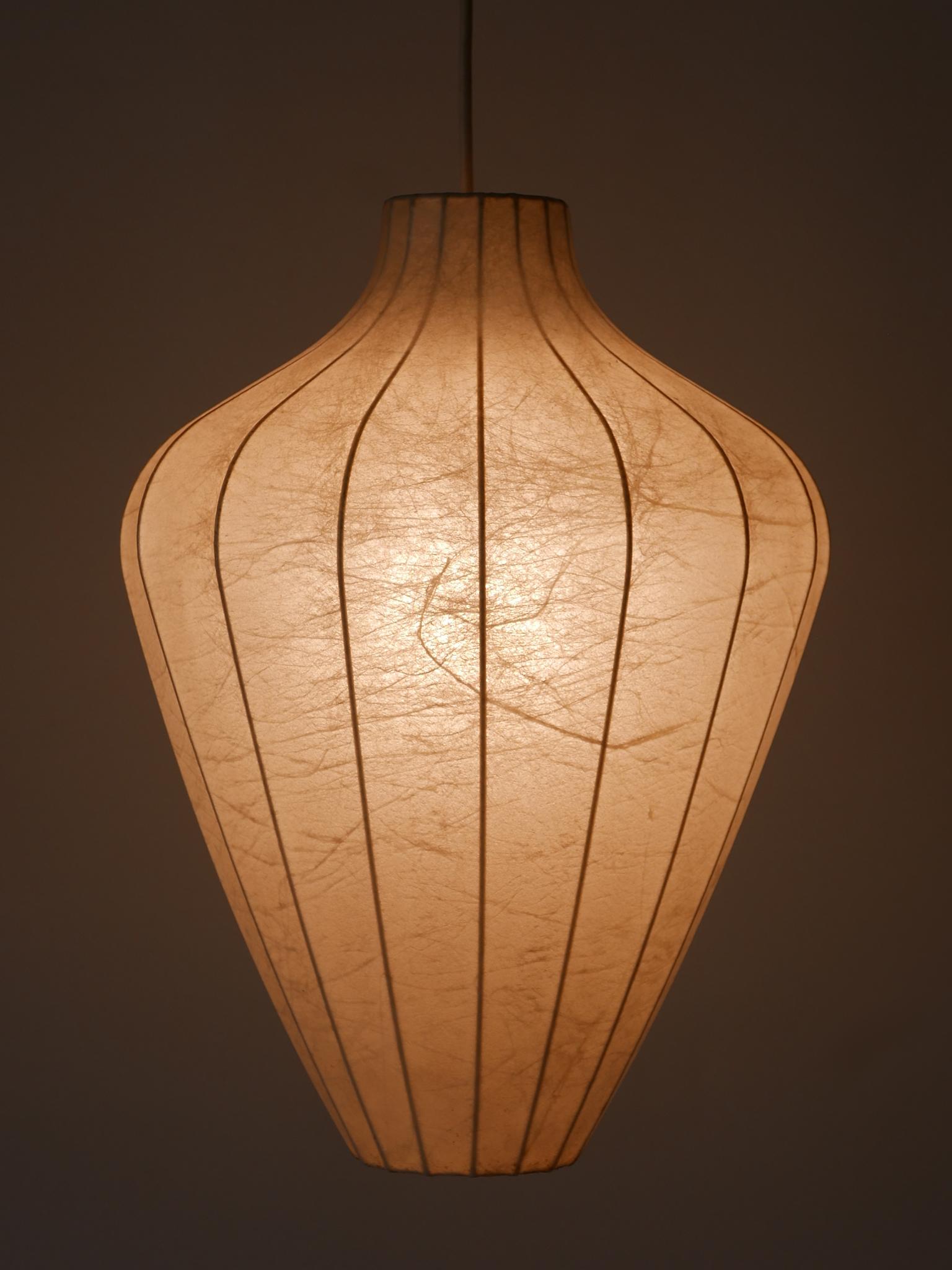 Rara lampada a sospensione o lampada a sospensione Cocoon di Goldkant del 1960 in vendita 3