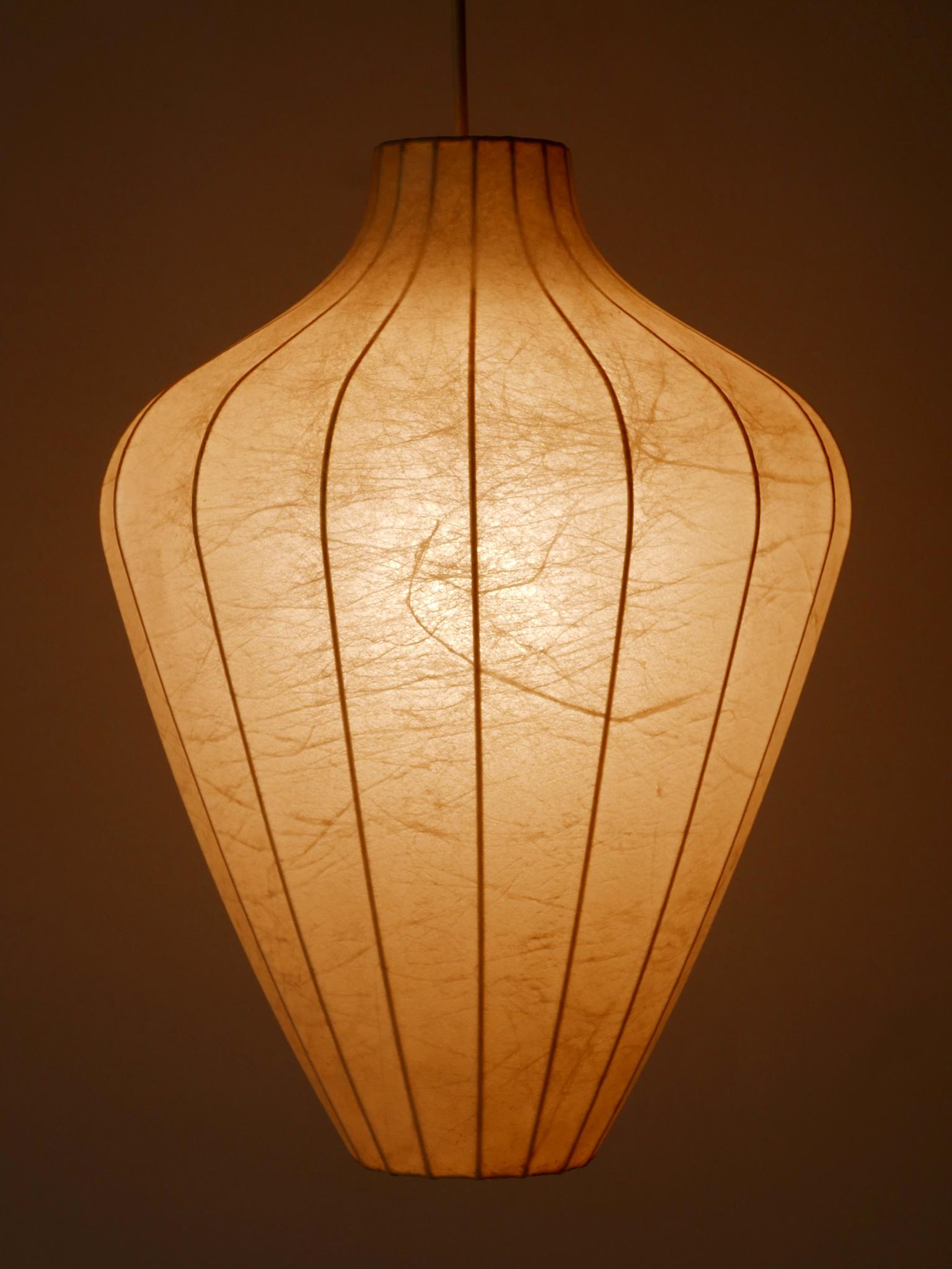 Rara lampada a sospensione o lampada a sospensione Cocoon di Goldkant del 1960 in vendita 4