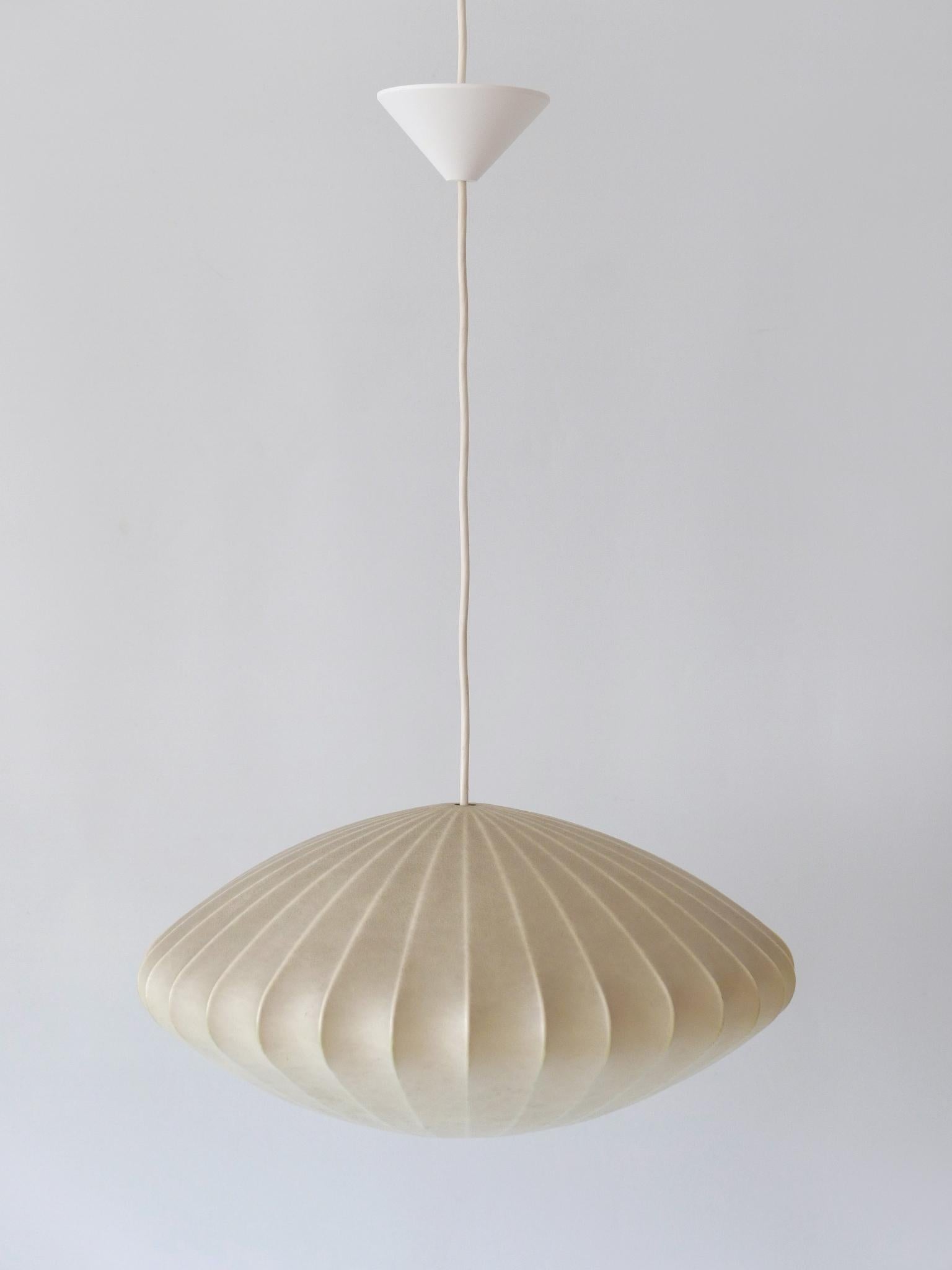 Rare Mid-Century Modern Cocoon Pendant Lamp or Hanging Light by Goldkant 1960s For Sale 6