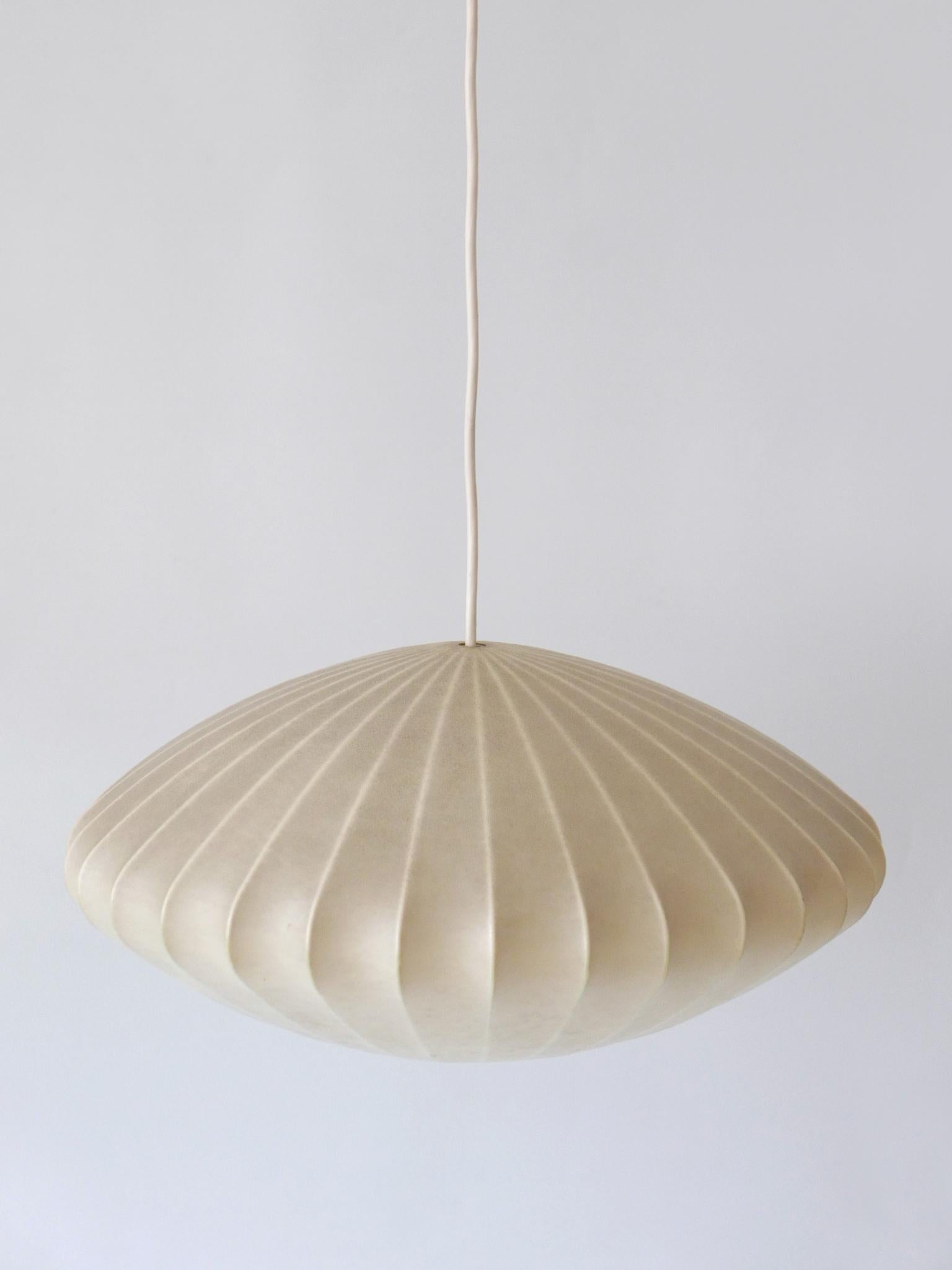Rare Mid-Century Modern Cocoon Pendant Lamp or Hanging Light by Goldkant 1960s For Sale 8