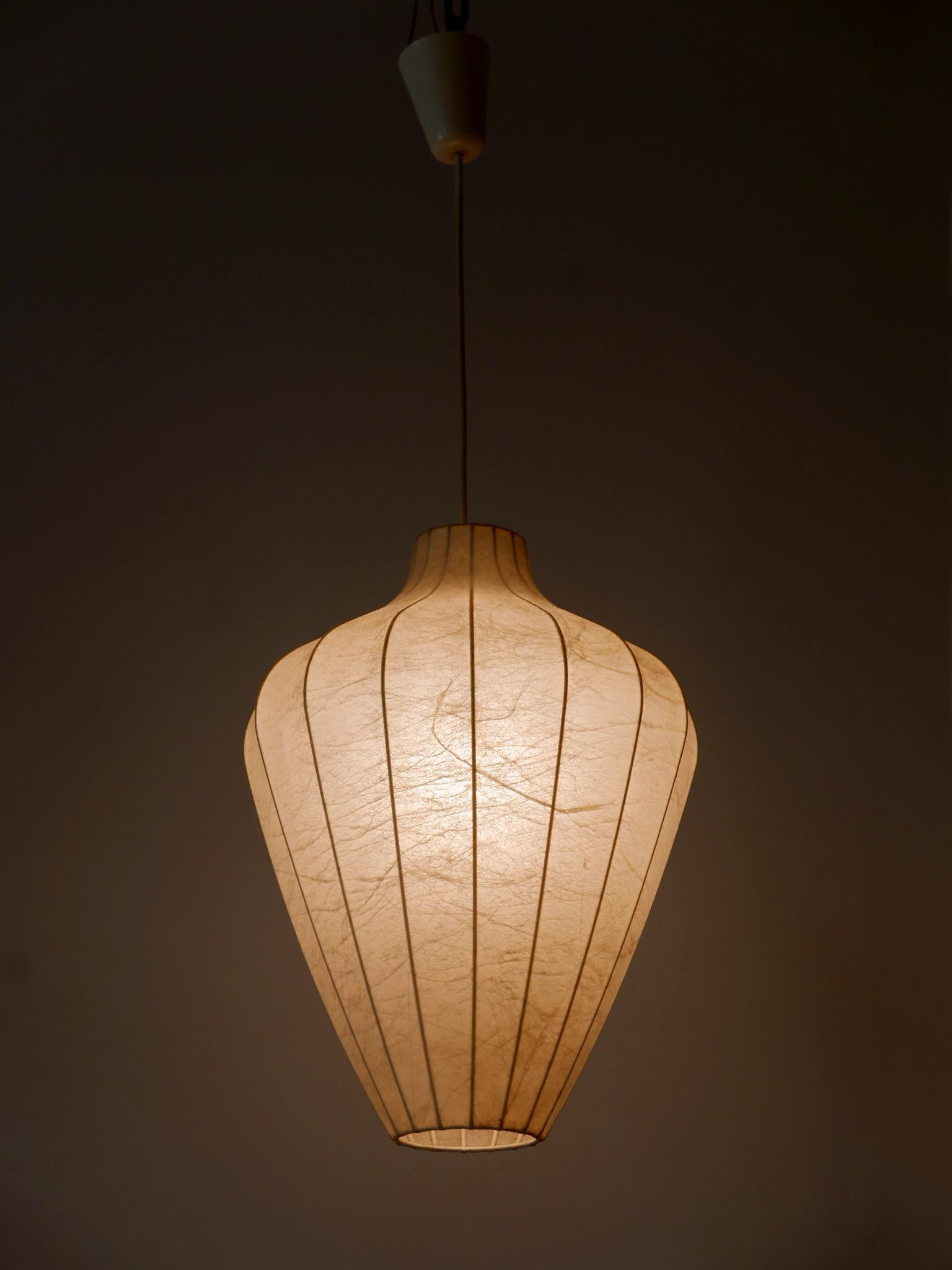 Rara lampada a sospensione o lampada a sospensione Cocoon di Goldkant del 1960 in vendita 7