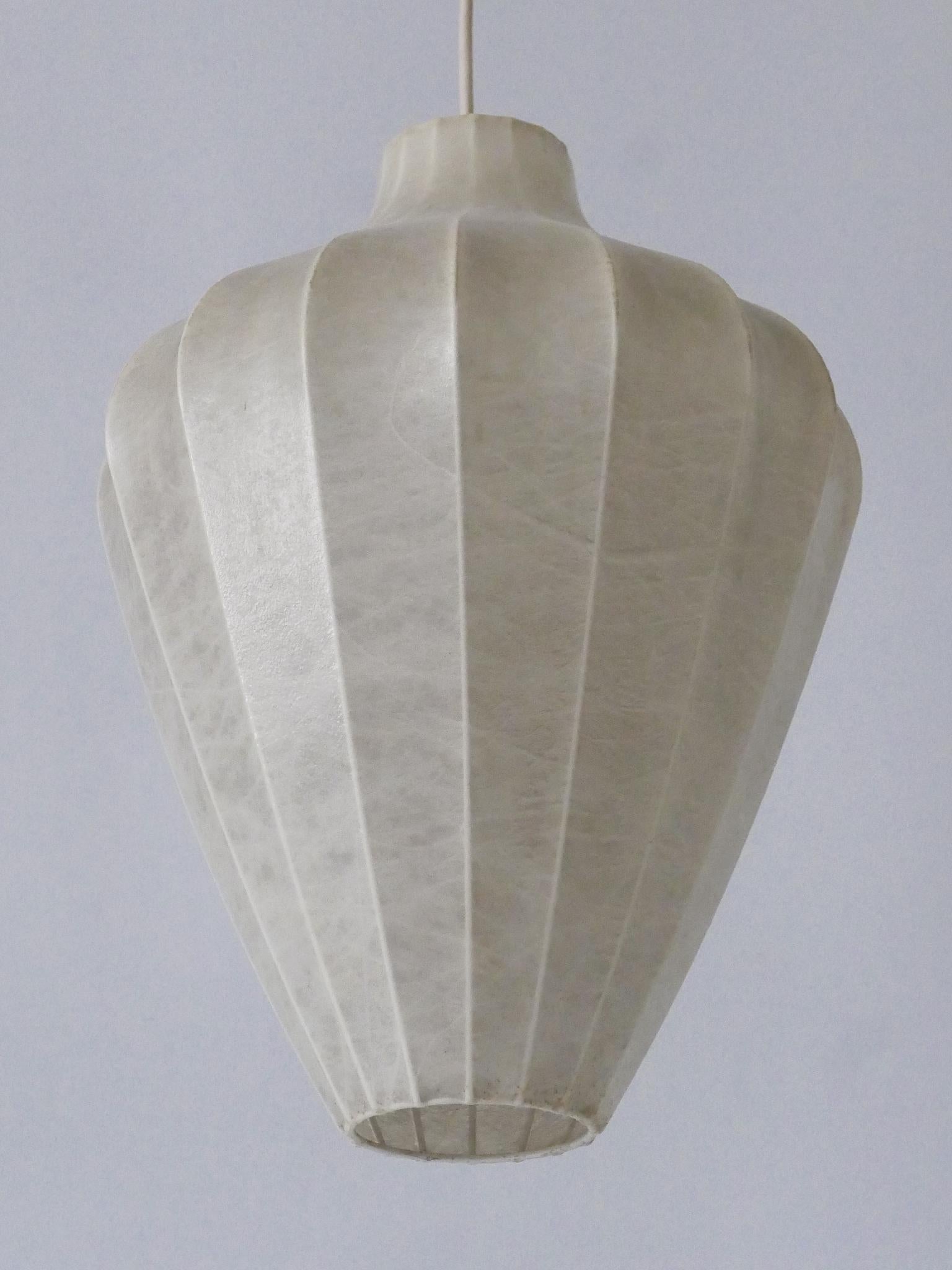Rara lampada a sospensione o lampada a sospensione Cocoon di Goldkant del 1960 in vendita 9