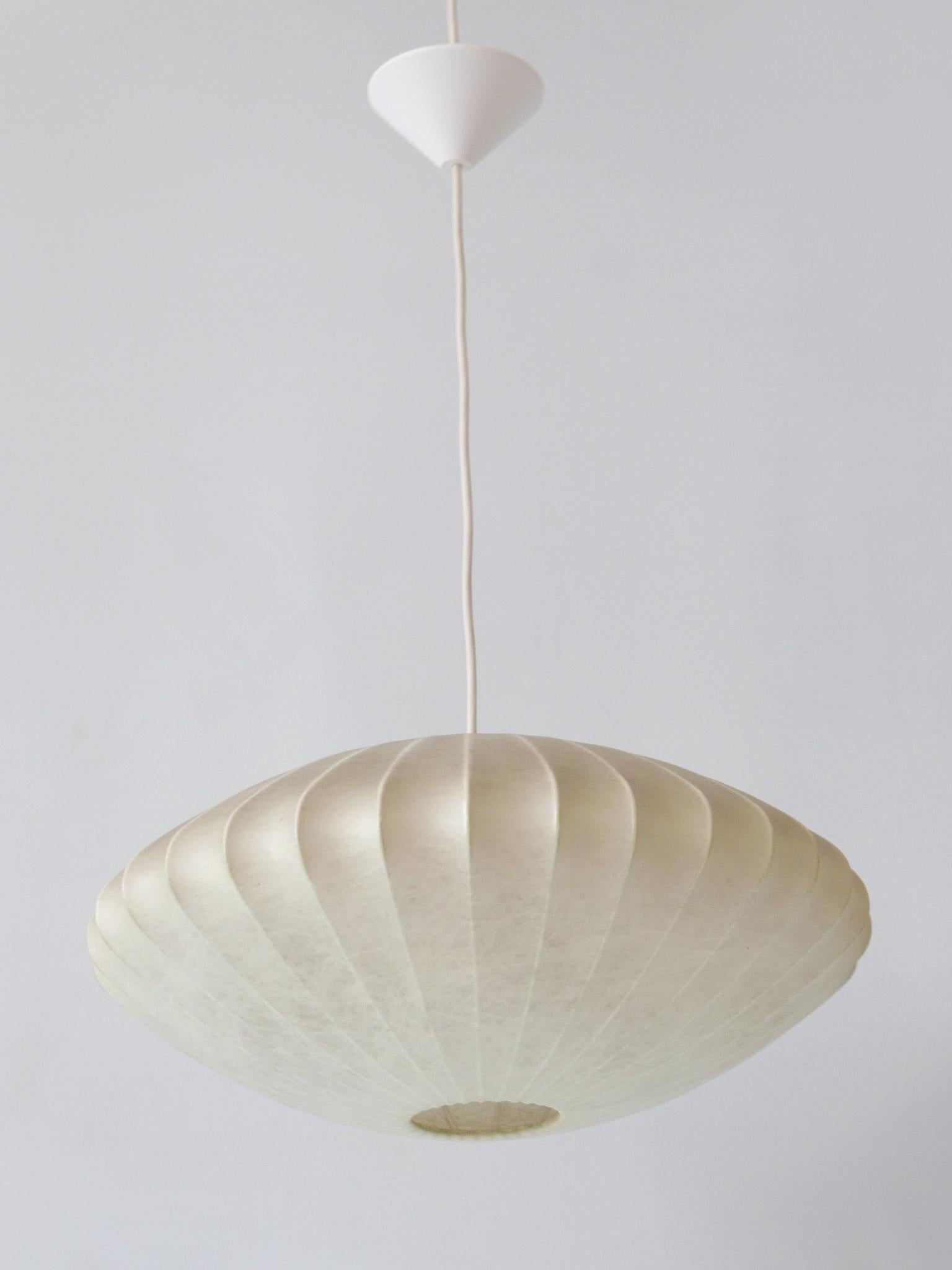 German Rare Mid-Century Modern Cocoon Pendant Lamp or Hanging Light by Goldkant 1960s For Sale