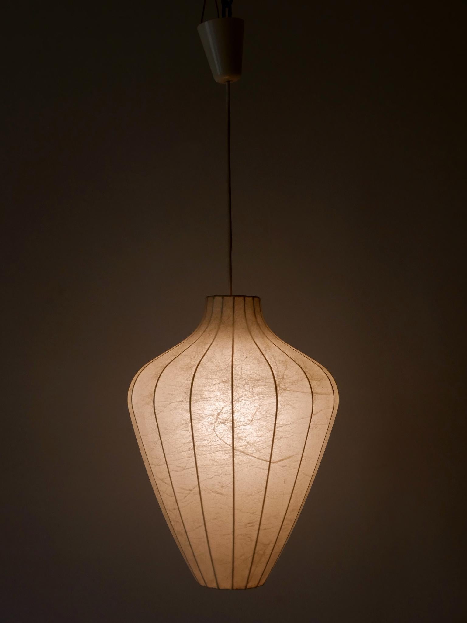 Tedesco Rara lampada a sospensione o lampada a sospensione Cocoon di Goldkant del 1960 in vendita