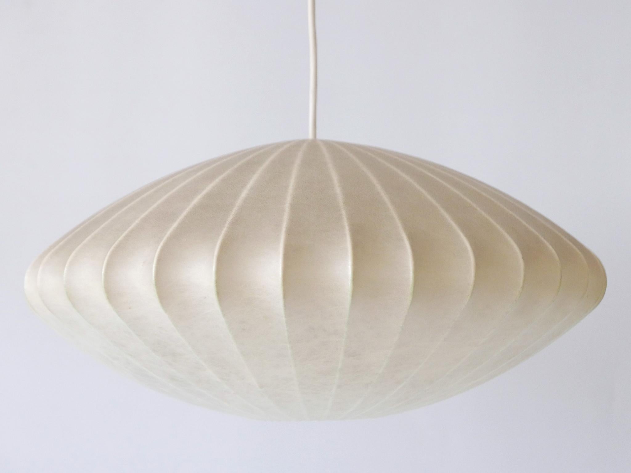 Rare Mid-Century Modern Cocoon Pendant Lamp or Hanging Light by Goldkant 1960s For Sale 1