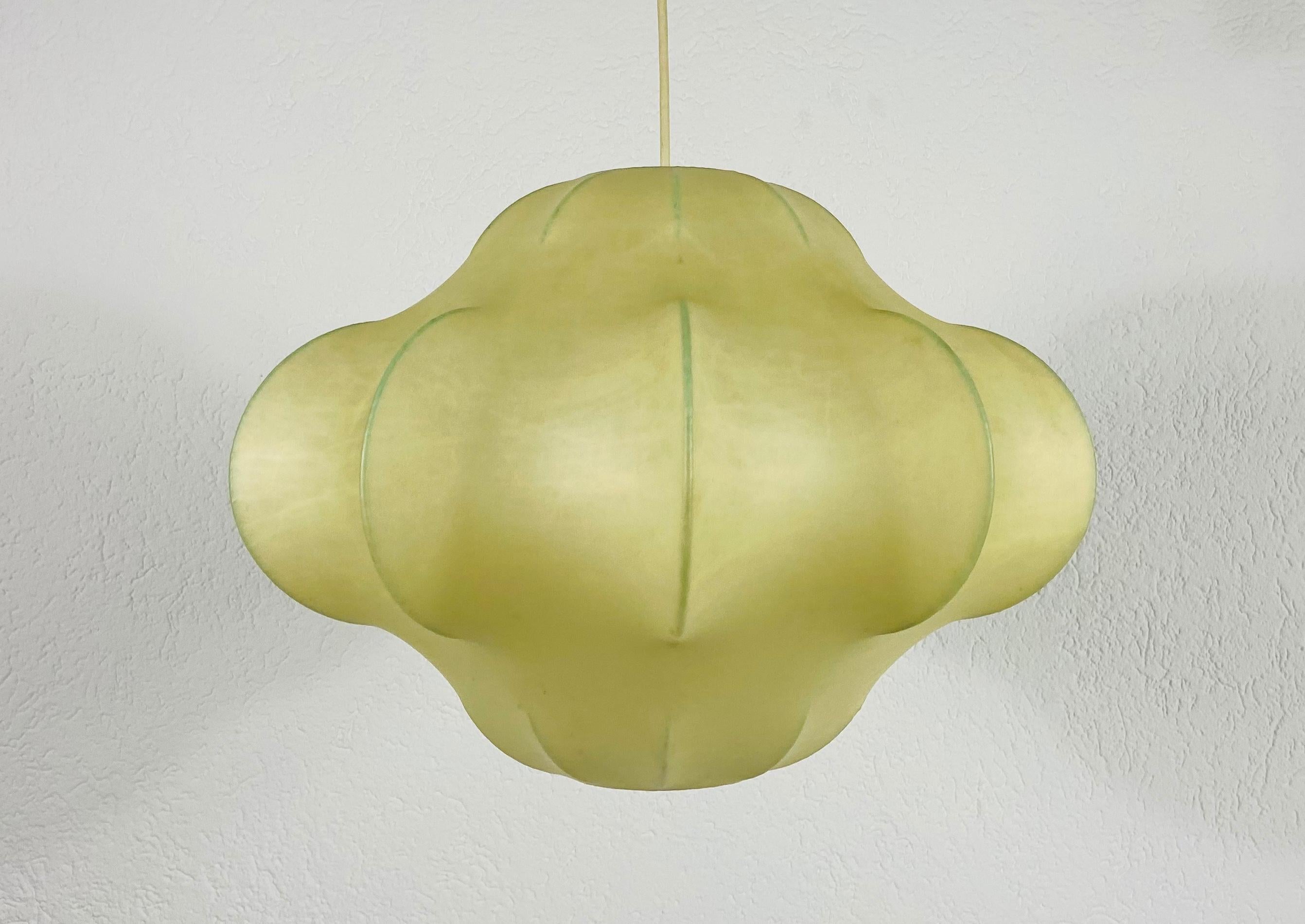 Mid-20th Century Rare Mid-Century Modern Cocoon Pendant Light, 1960s, Italy