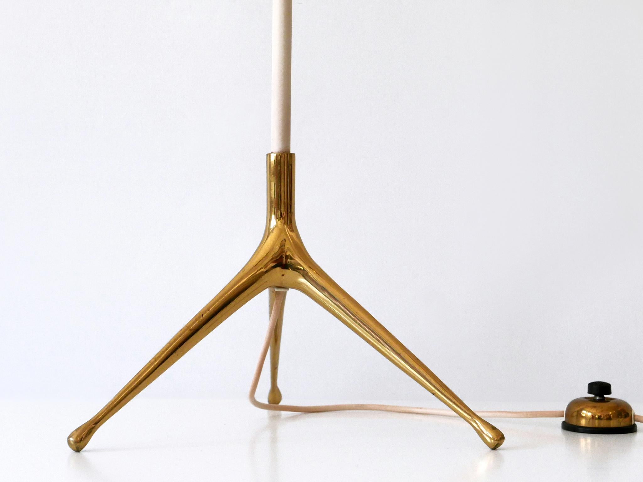 Rare lampadaire à pied Crowfoot moderne mi-siècle par Vereinigte Werksttten, années 1950 Bon état - En vente à Munich, DE