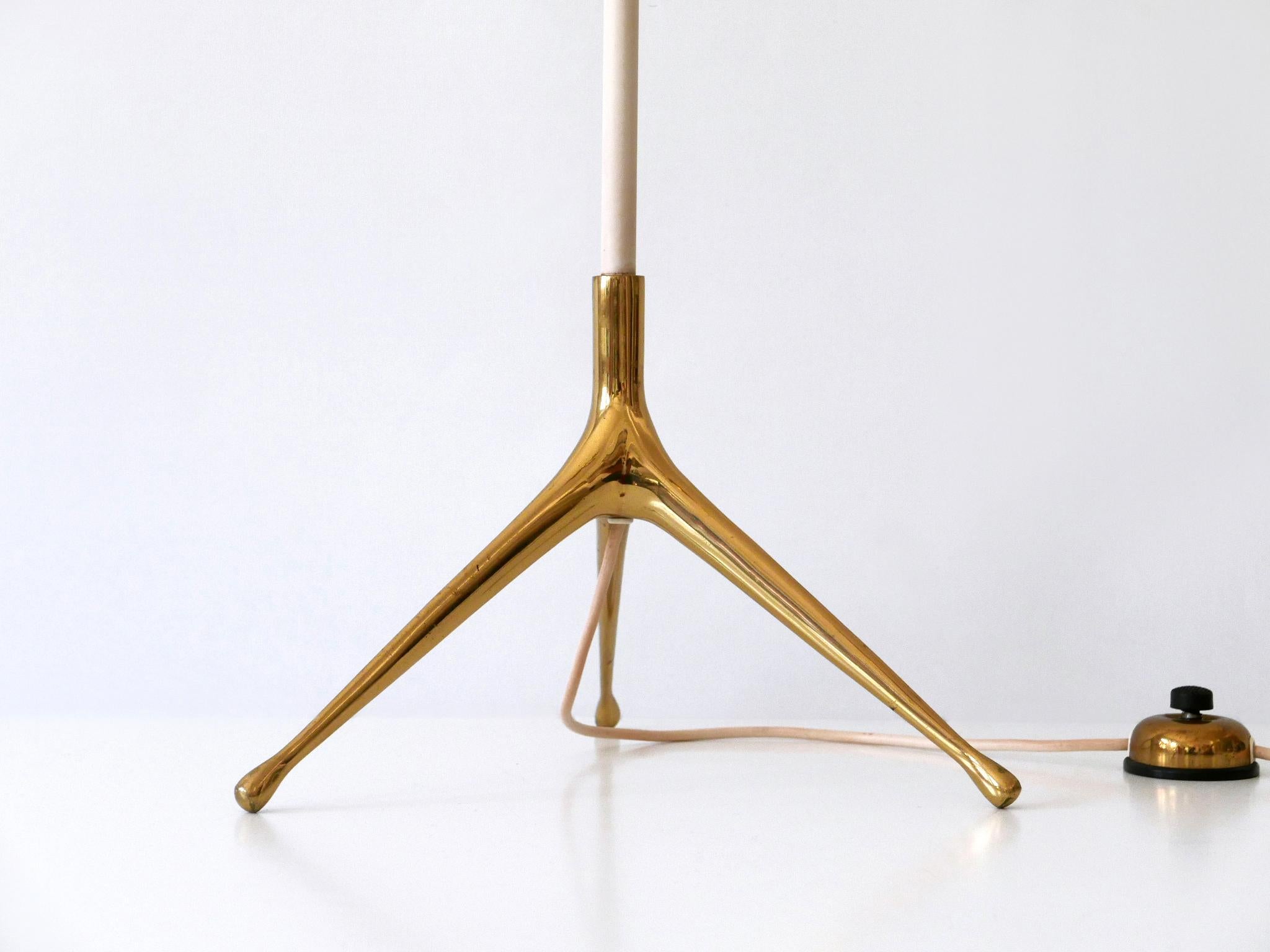 Milieu du XXe siècle Rare lampadaire à pied Crowfoot moderne mi-siècle par Vereinigte Werksttten, années 1950 en vente