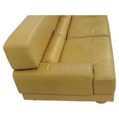 Rare Mid Century Modern Cube Leather sofa by Percival Lafer Brazil 1970