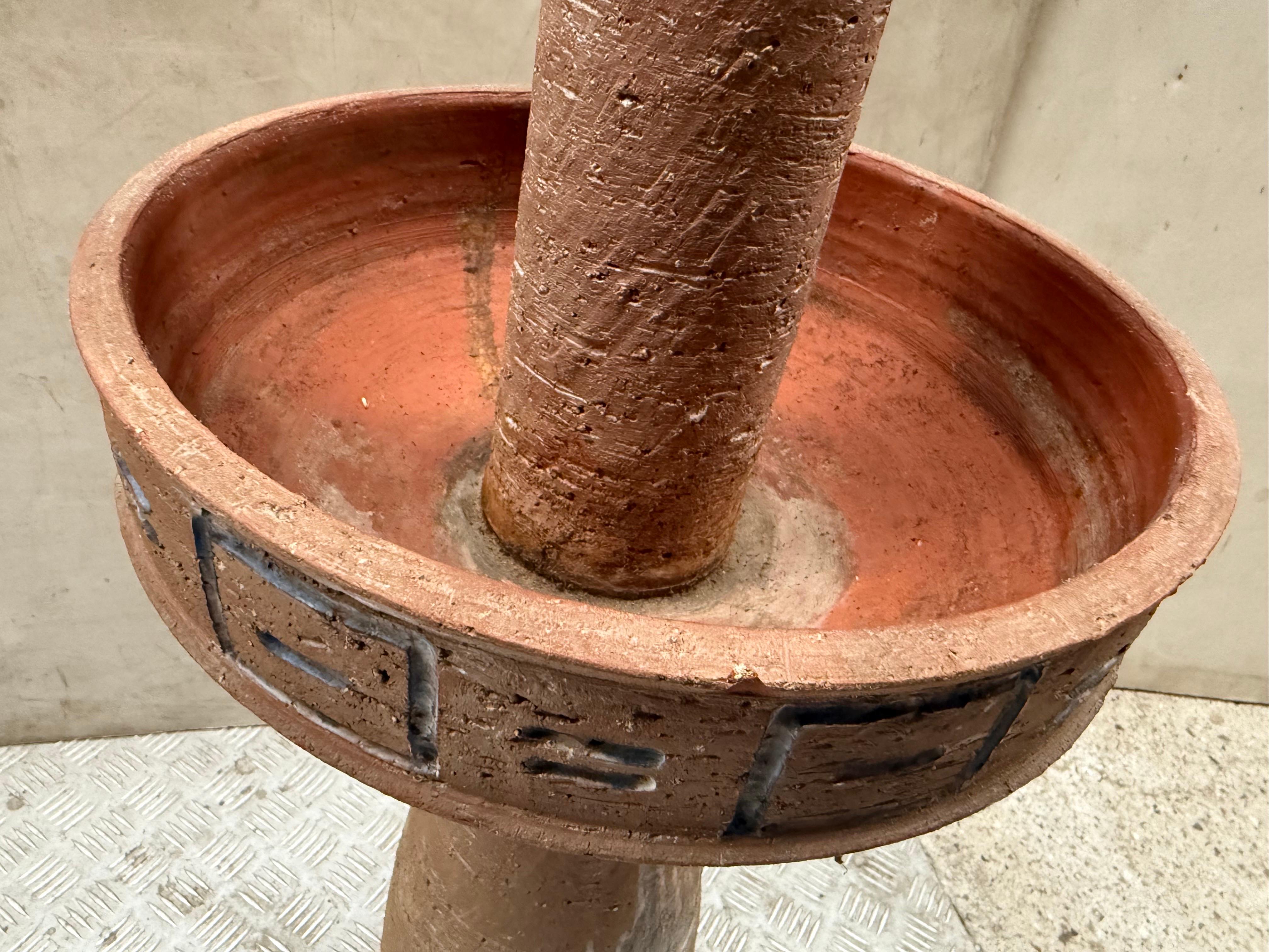 Rara lámpara de pie de cerámica danesa moderna de mediados de siglo, años 60 en venta 3