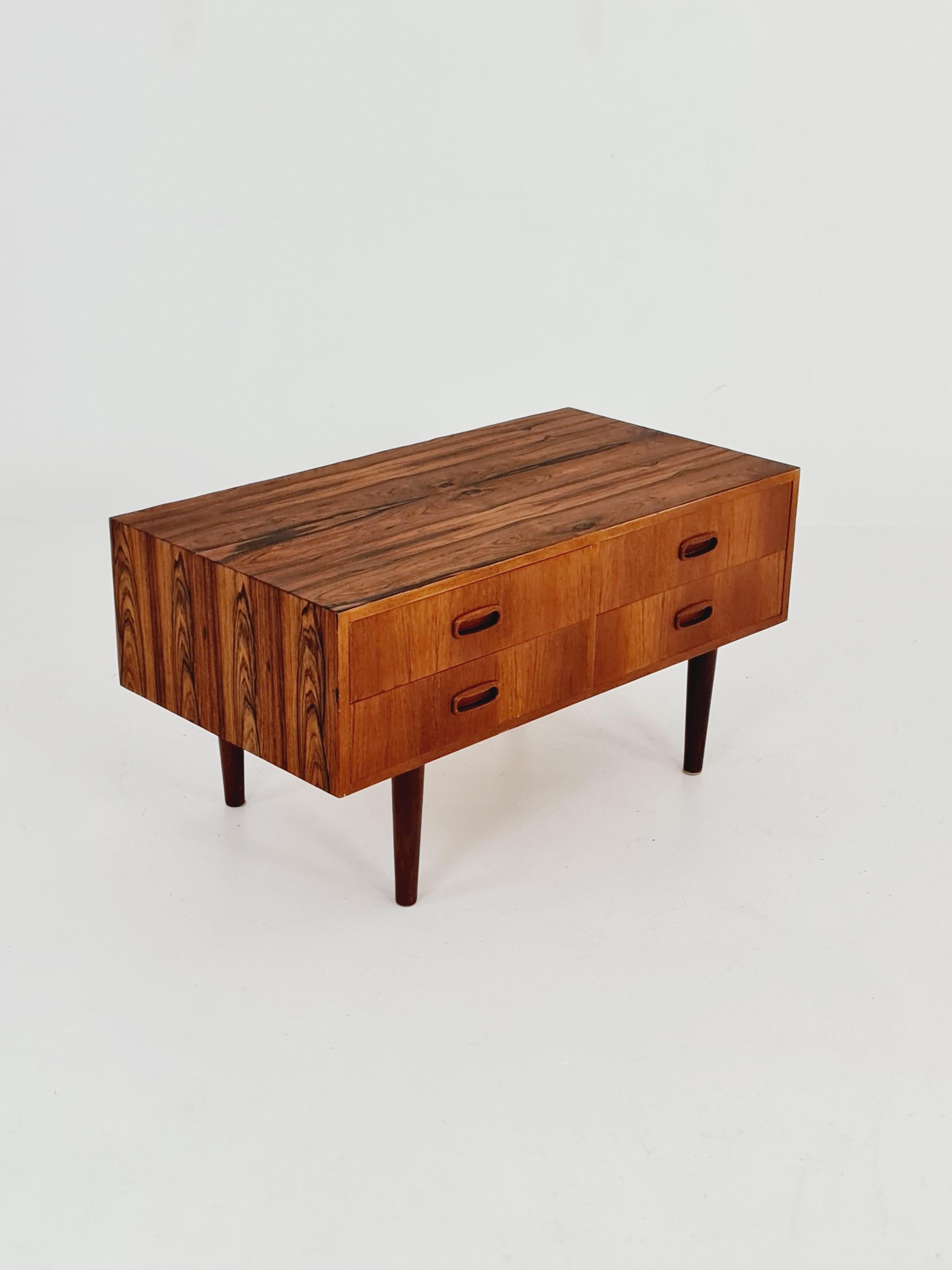 Rare Mid Century Modern Danish Rosewood /Teak  Sideboard 1950s

Design year: 1950s

Dimensions: 
46   D x 87  W x  45  H cm

It is in good vintage condition, however, as with all vintage items some minor wear marks should be expected.

Please