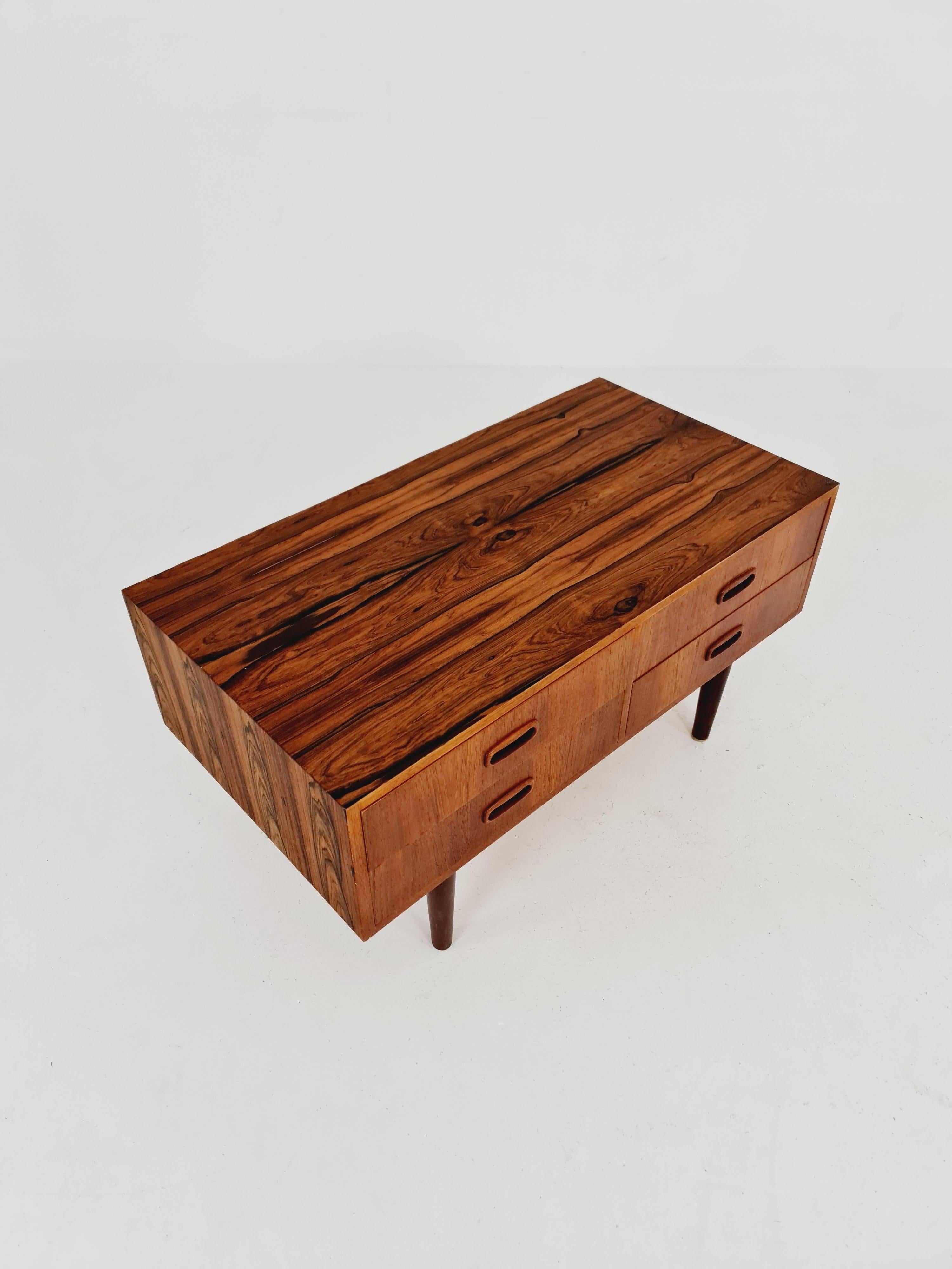 Rosewood Rare Mid Century Modern Danish rosewood Sideboard with drawers, 1950s For Sale