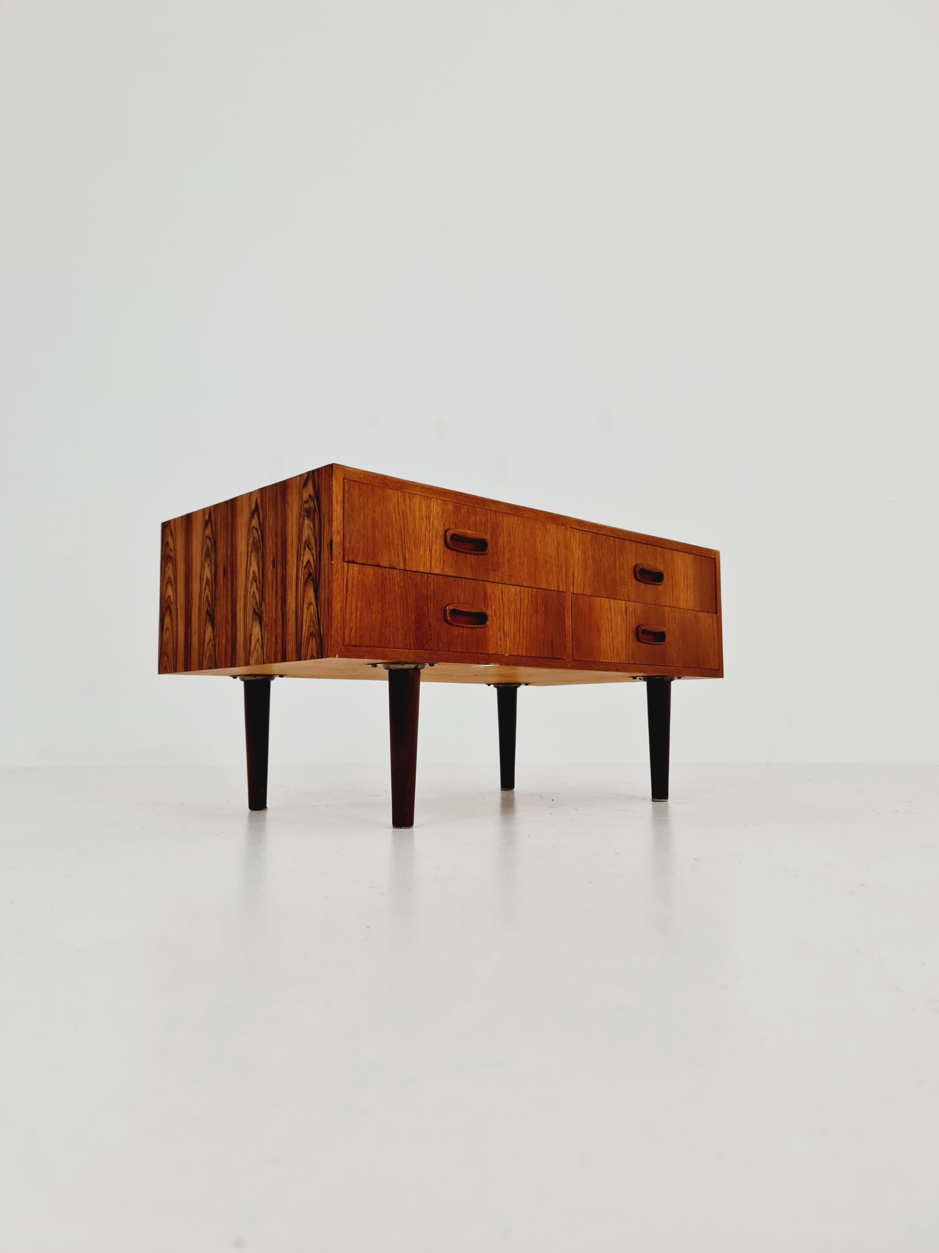 Rare Mid Century Modern Danish rosewood Sideboard with drawers, 1950s For Sale 1