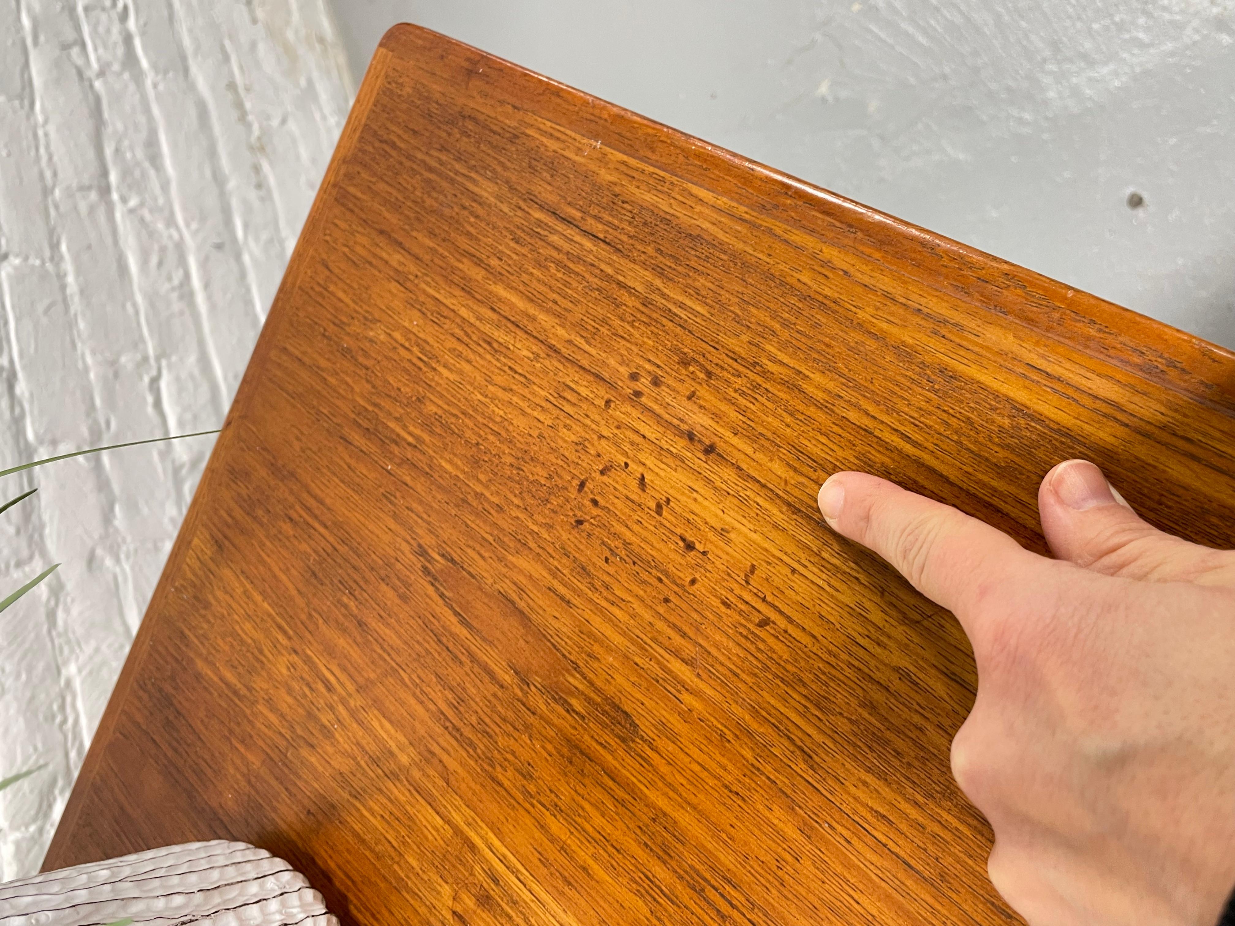 RARE Mid Century Modern Danish Teak CREDENZA / Media Stand, ca. 1960er Jahre 9