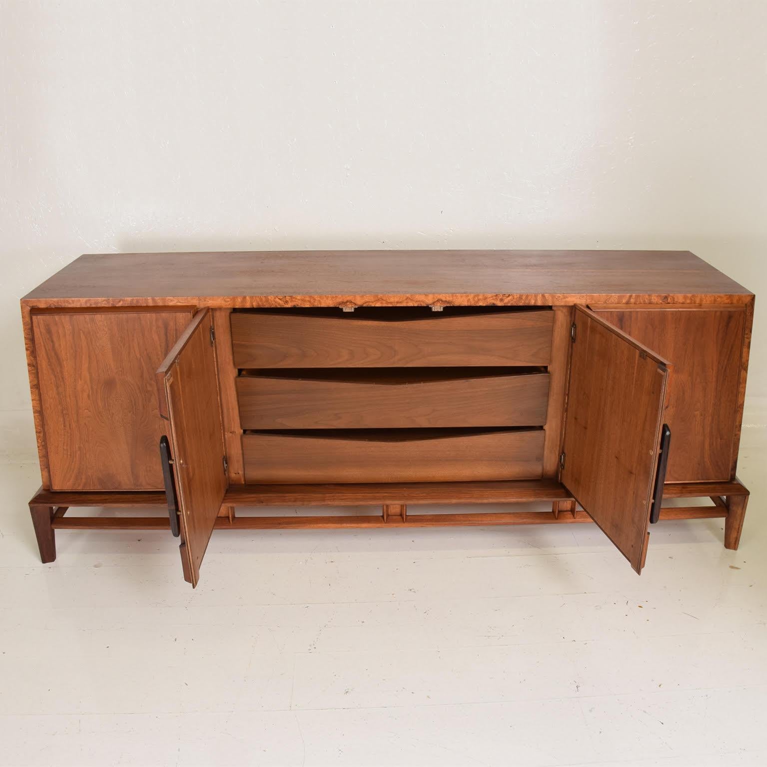 Rare Mid-Century Modern Dresser by Helen Hobey for Baker Walnut, Burl & Rosewood 2
