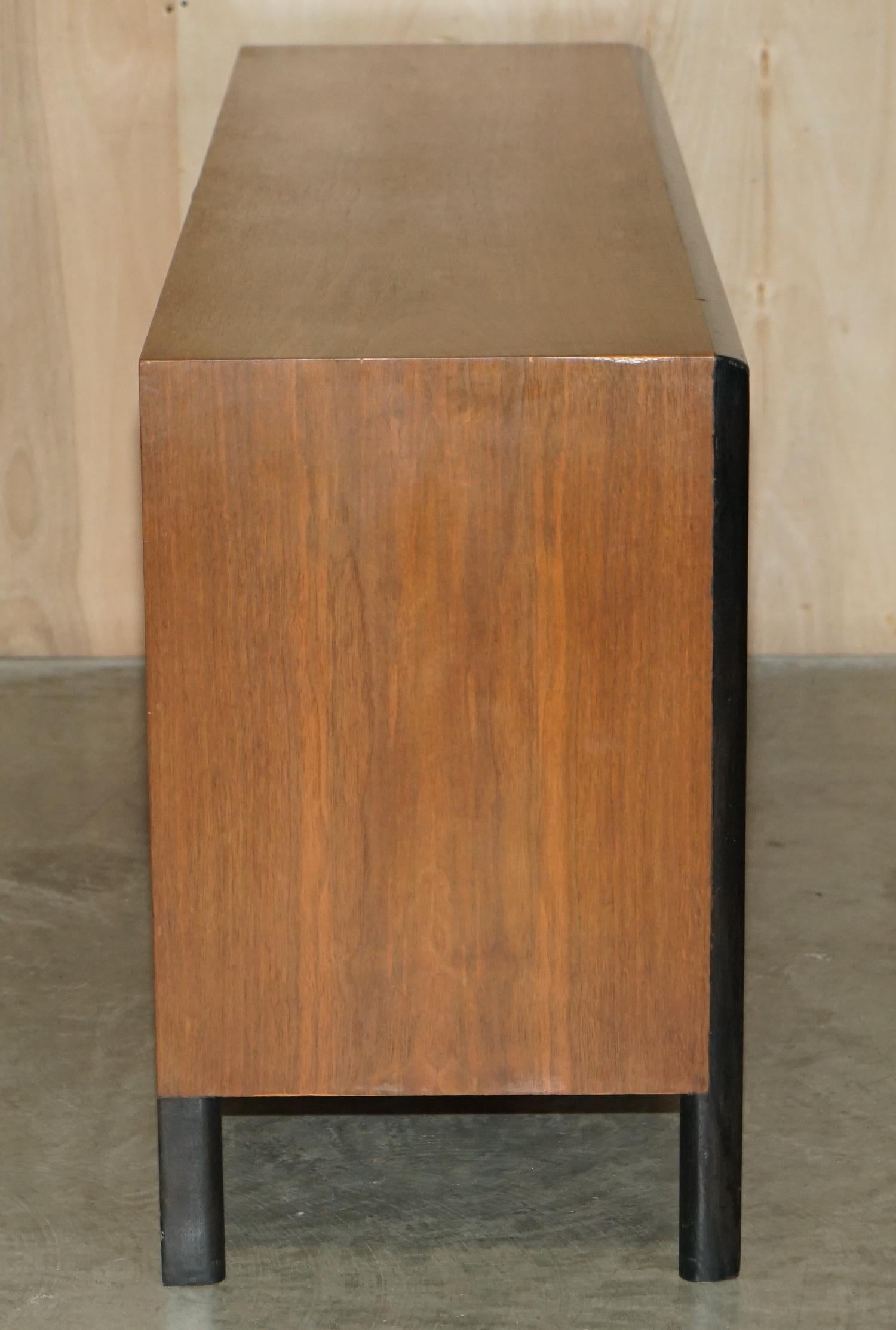 Seltene Mid-Century Modern Edmond J Spence Schachbrett-Sideboard-Kommode mit Schubladenschrank im Angebot 3