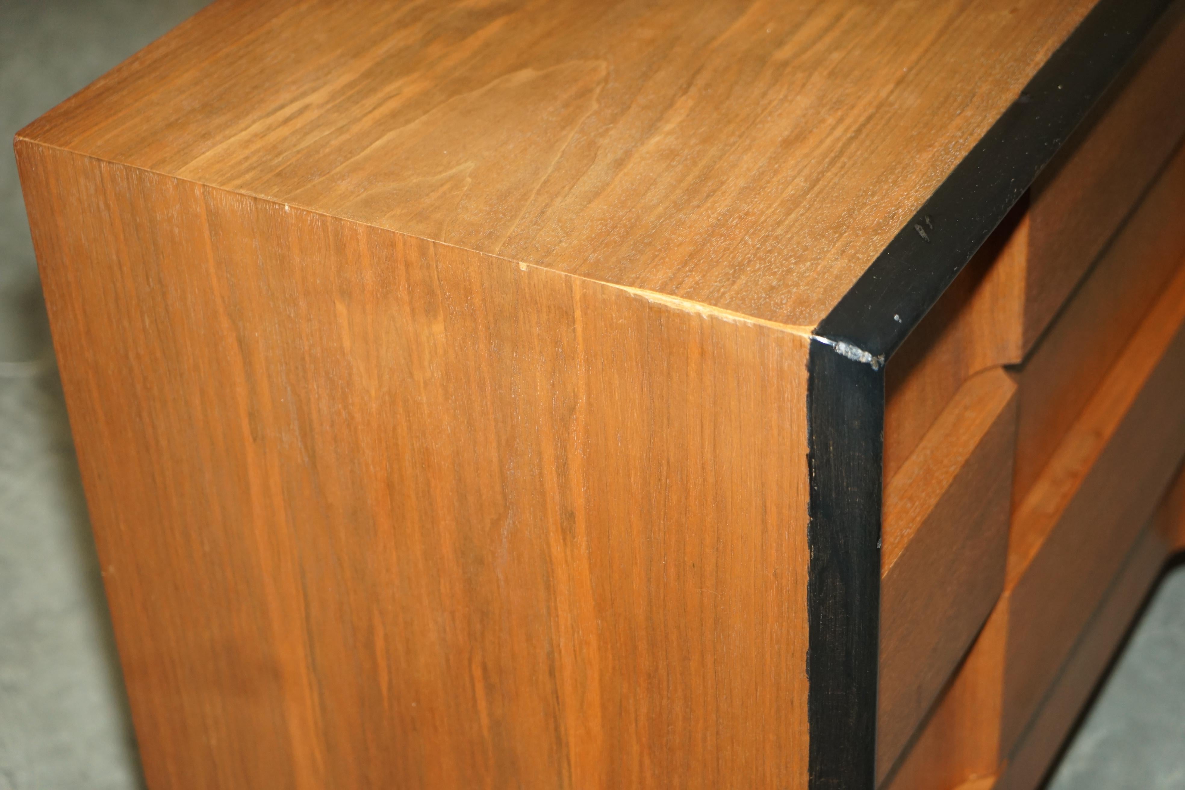 Rare Mid-Century Modern Edmond J Spence Checkerboard Sideboard Chest of Drawers For Sale 4