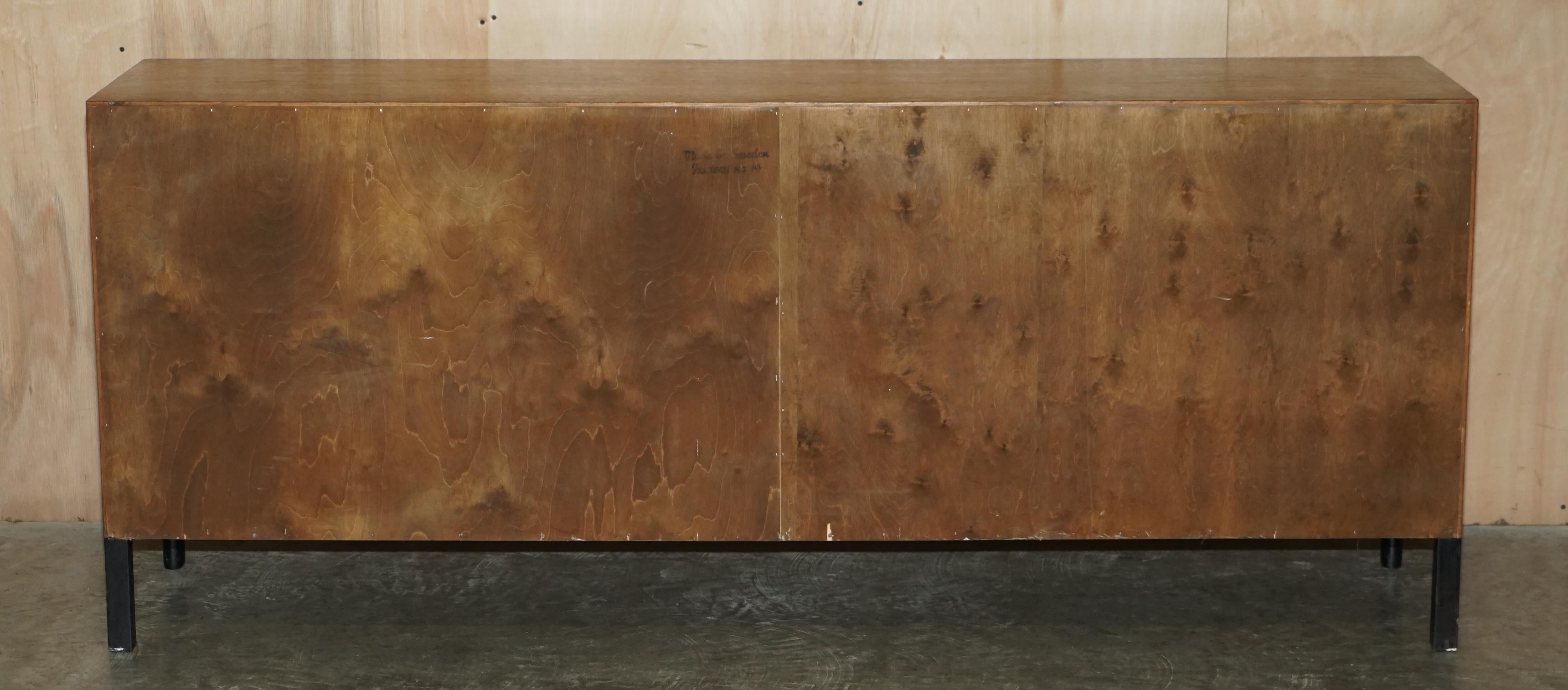 Seltene Mid-Century Modern Edmond J Spence Schachbrett-Sideboard-Kommode mit Schubladenschrank im Angebot 5