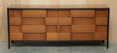 Rare Mid-Century Modern Edmond J Spence Checkerboard Sideboard Chest of Drawers