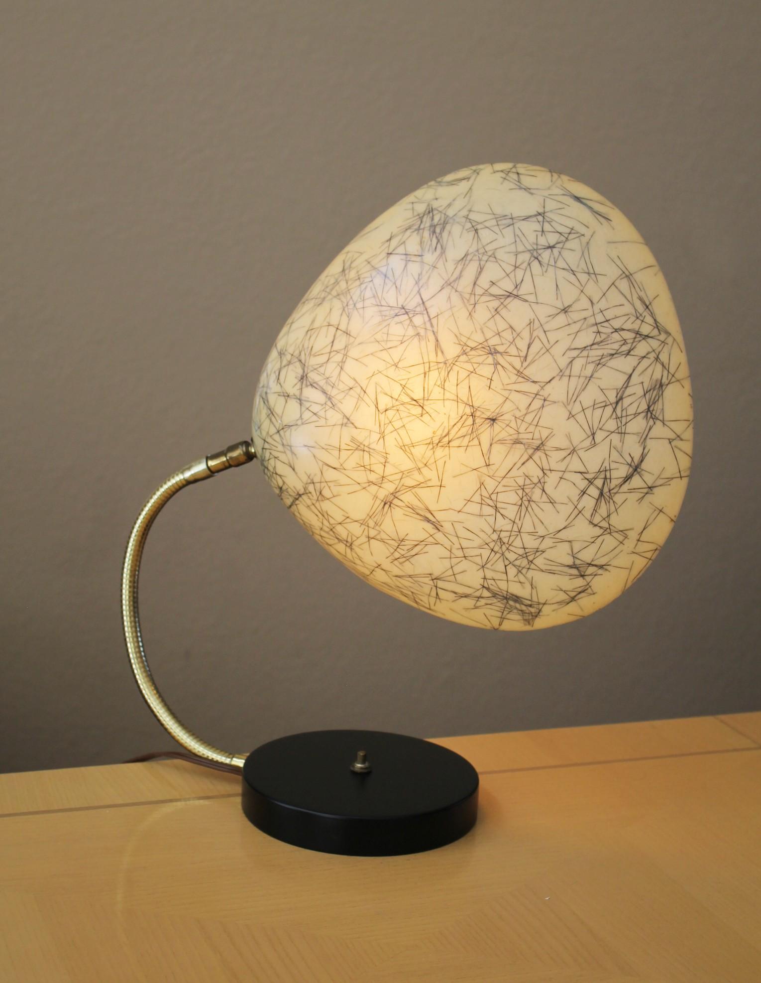 Original de 1950
Greta Grossman
Lámpara Cobra
Pantalla de fibra de vidrio
¡Prototipo raro o competidor prepatentado!


¡Aquí tienes una lámpara de escritorio Cobra estilo Greta Grossman INCREÍBLEMENTE RARA! Se cree que esta lámpara es un prototipo