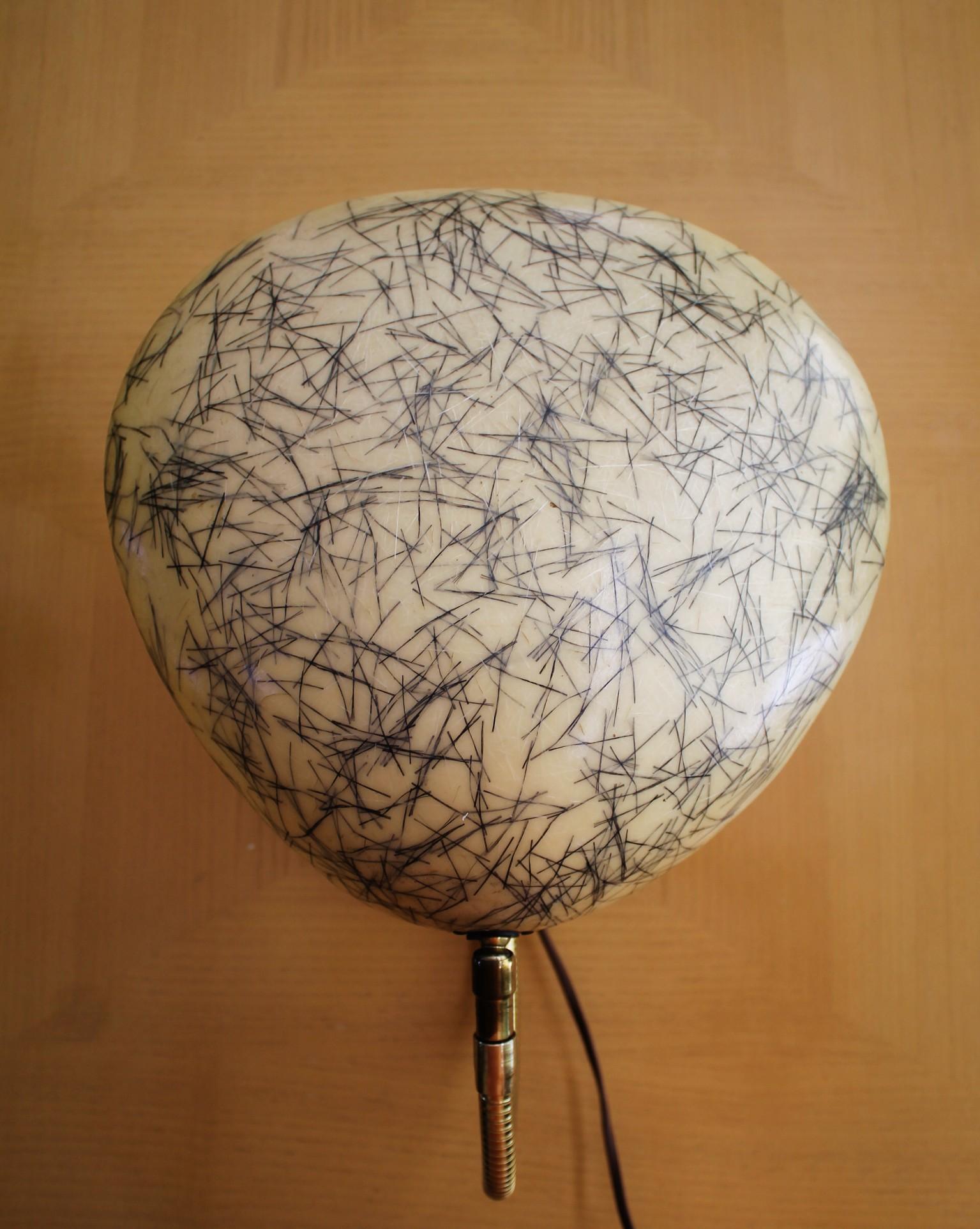 ¡RARO! Lámpara Cobra de Fibra de Vidrio Moderna de Mitad de Siglo Greta Grossman Prototipo Años 50 en venta 1
