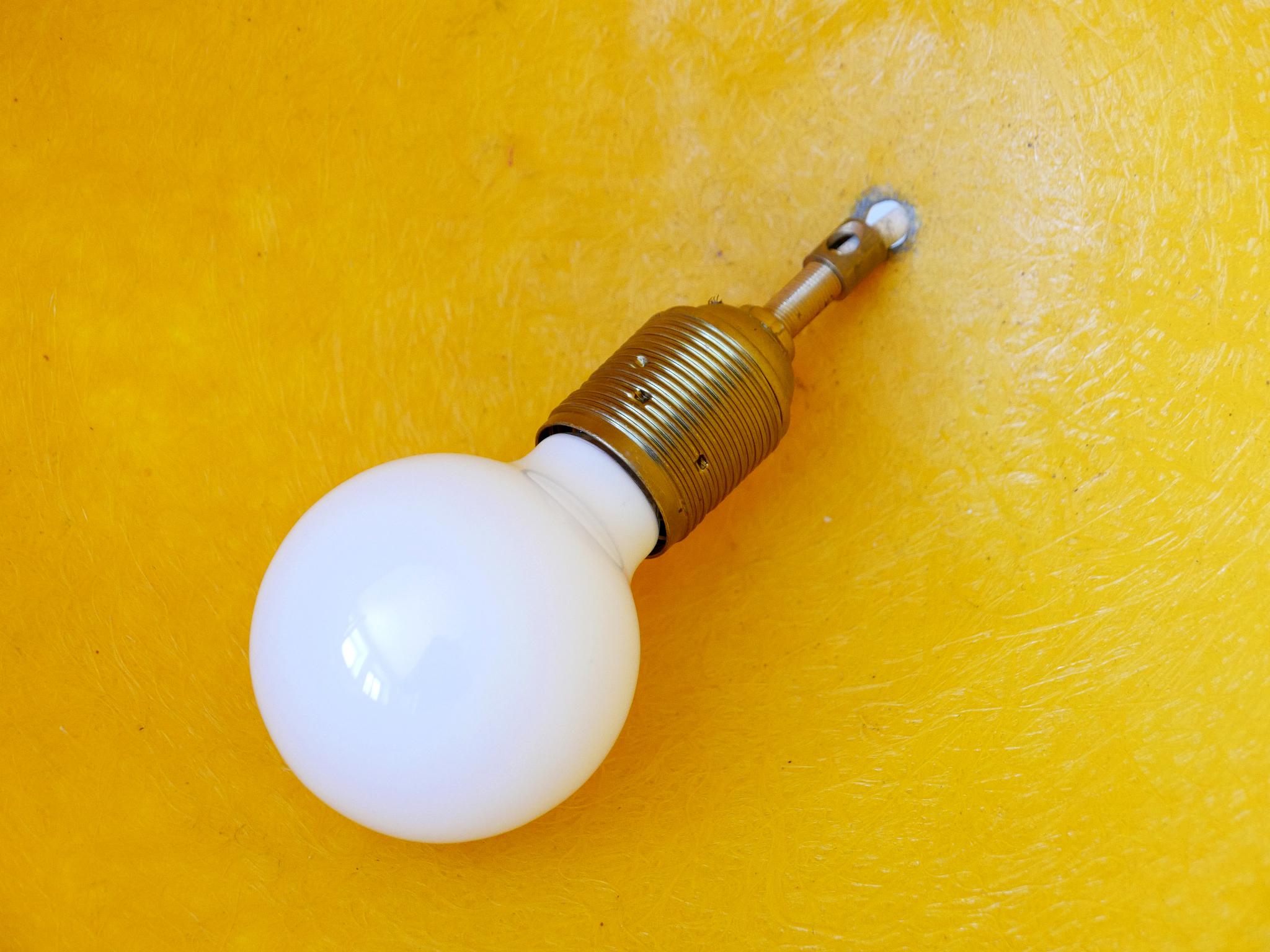 Rare Mid-Century Modern Fiberglass Pendant Lamp or Hanging Light Germany 1970s For Sale 16