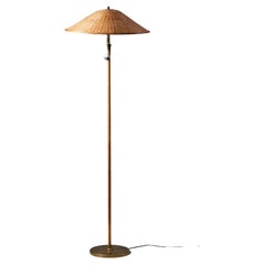 Itsu Mid-Century Modern Rattan Floor Lamp, 1950s