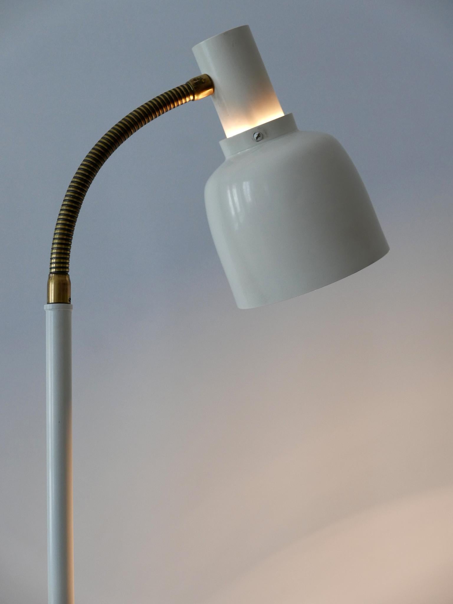 Enameled Rare Mid-Century Modern Floor Lamp or Reading Light by Hans-Agne Jakobsson 1960s For Sale