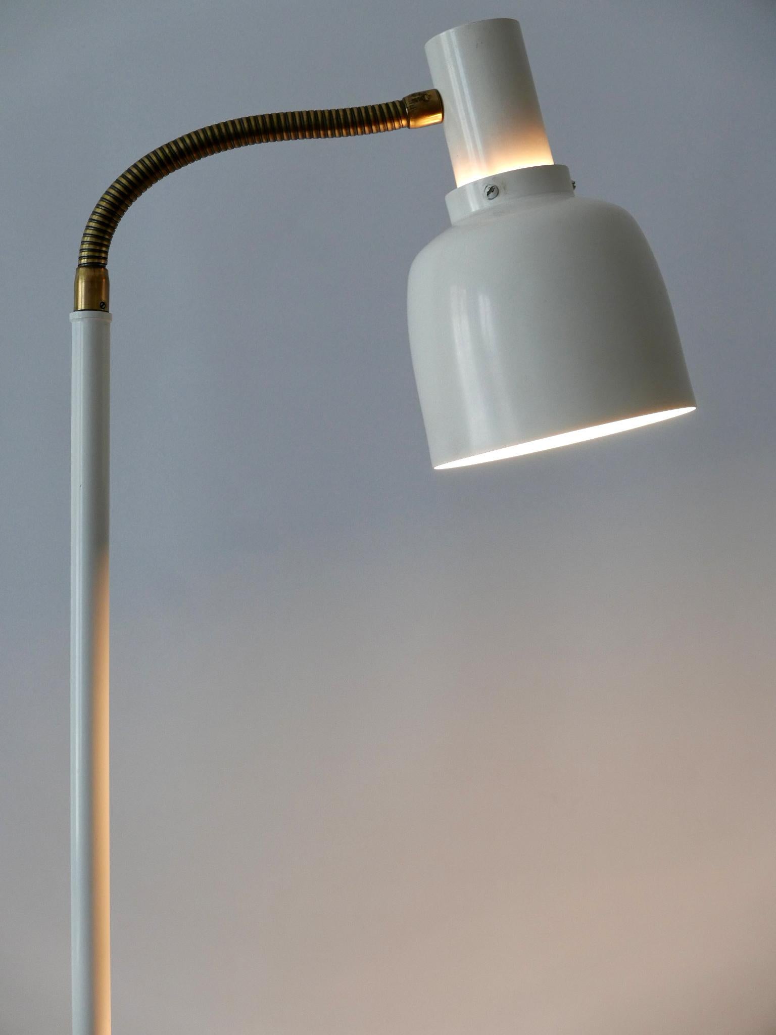 Rare Mid-Century Modern Floor Lamp or Reading Light by Hans-Agne Jakobsson 1960s In Good Condition For Sale In Munich, DE