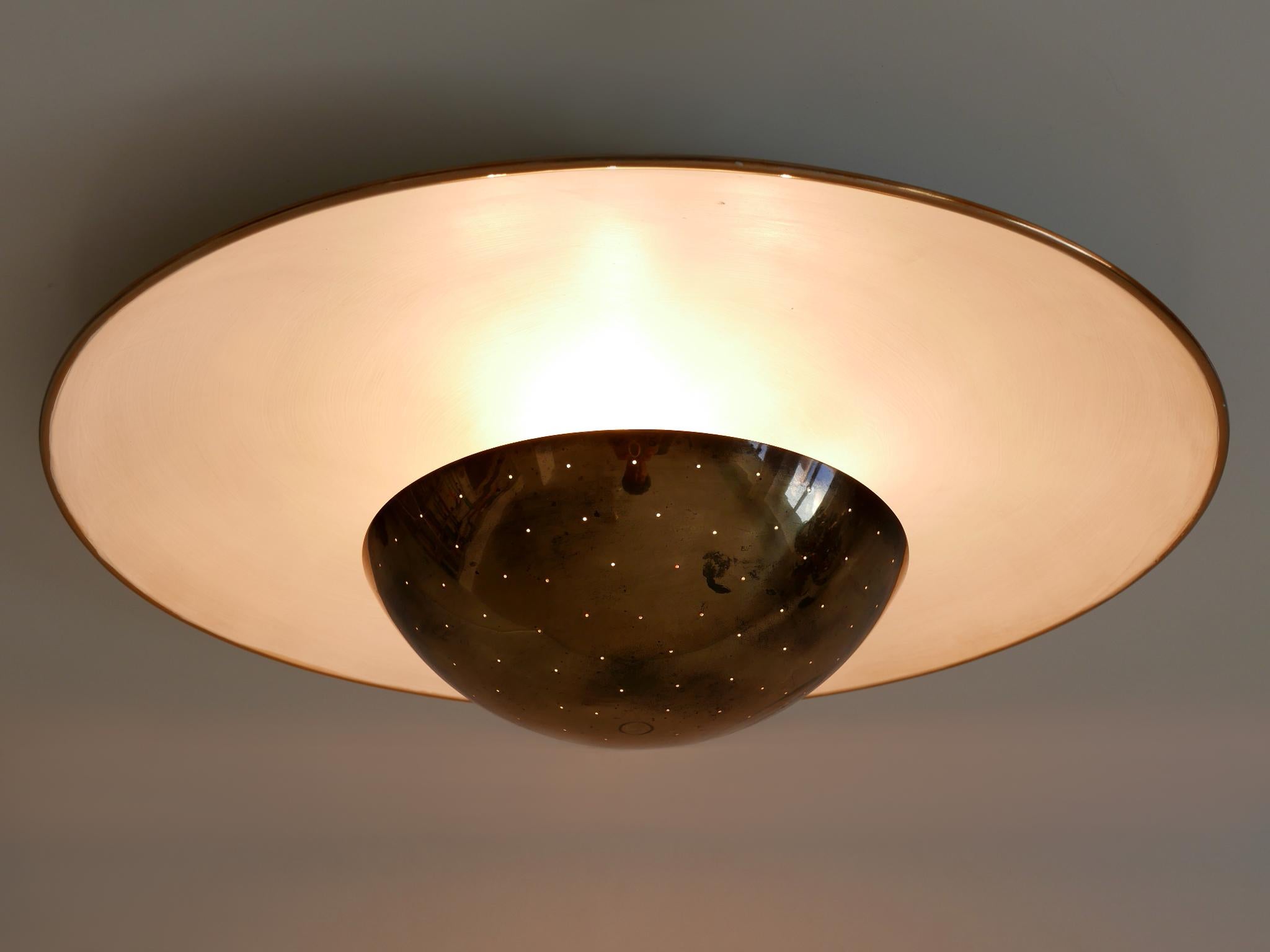 Rare Mid Century Modern Flush Mount or Sconce by Bünte & Remmler Germany 1950s For Sale 1