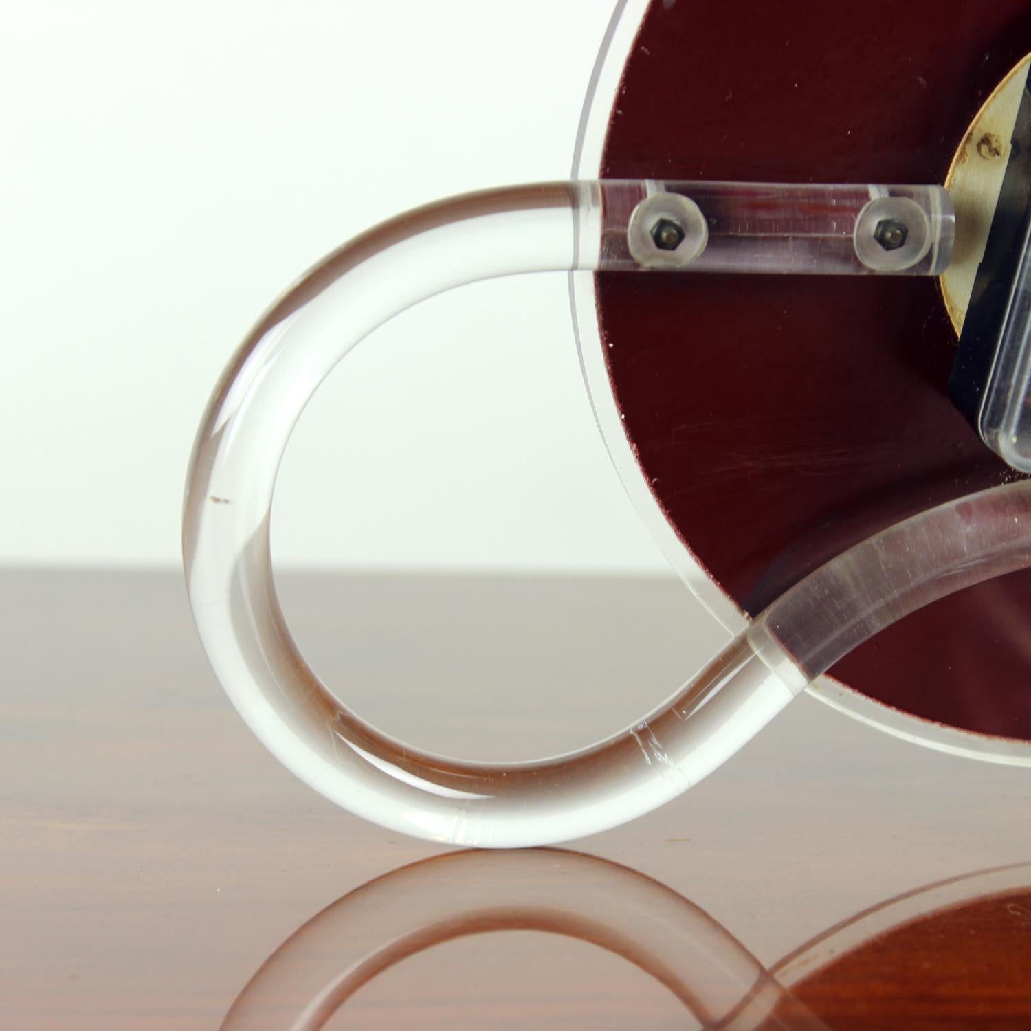 Rare Mid Century Modern Freestanding Clock By Prim, Czechoslovakia, 1960s For Sale 4