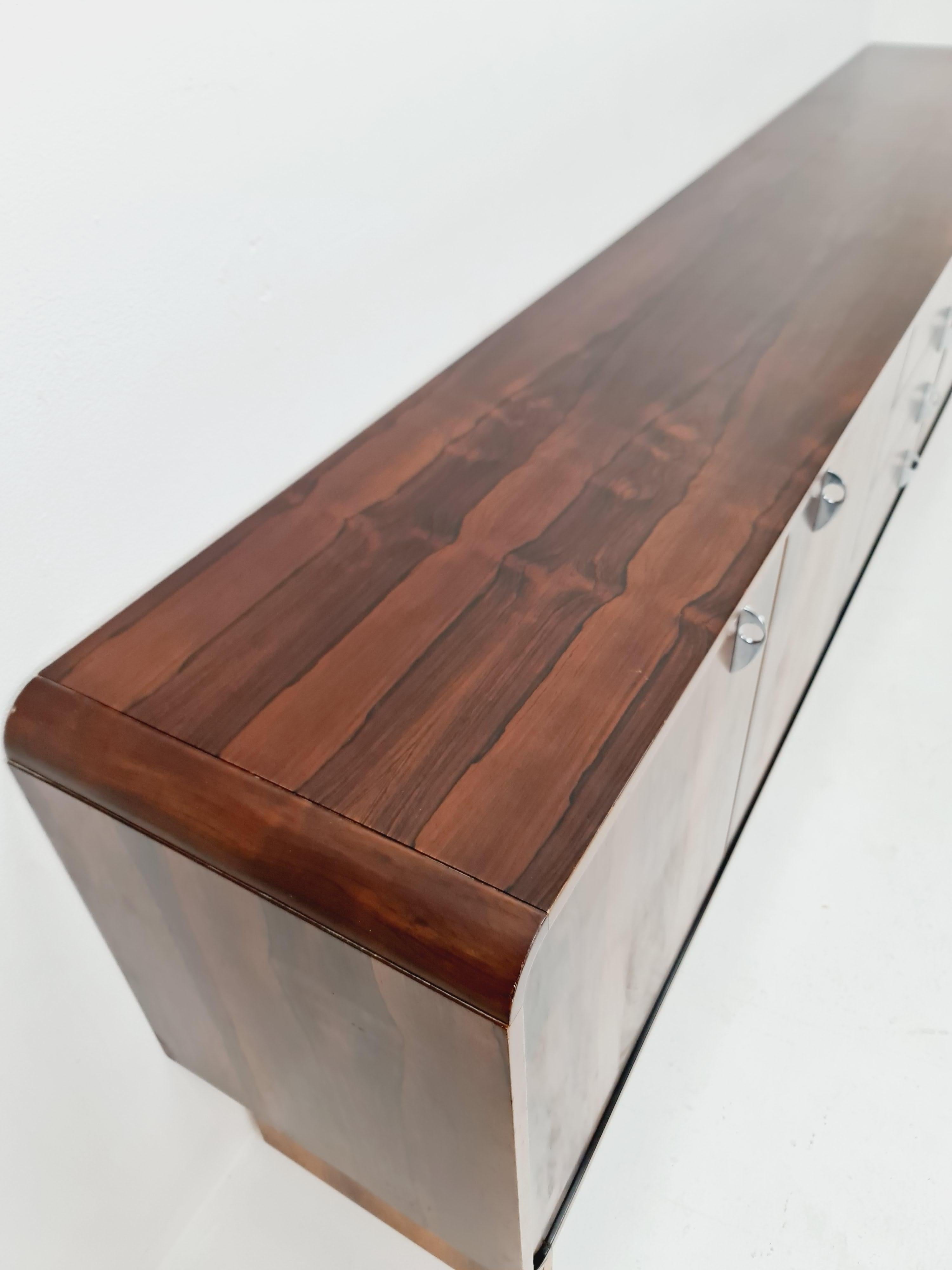 Rare buffet allemand moderne du milieu du siècle dernier en teck, années 1960 Bon état - En vente à Gaggenau, DE