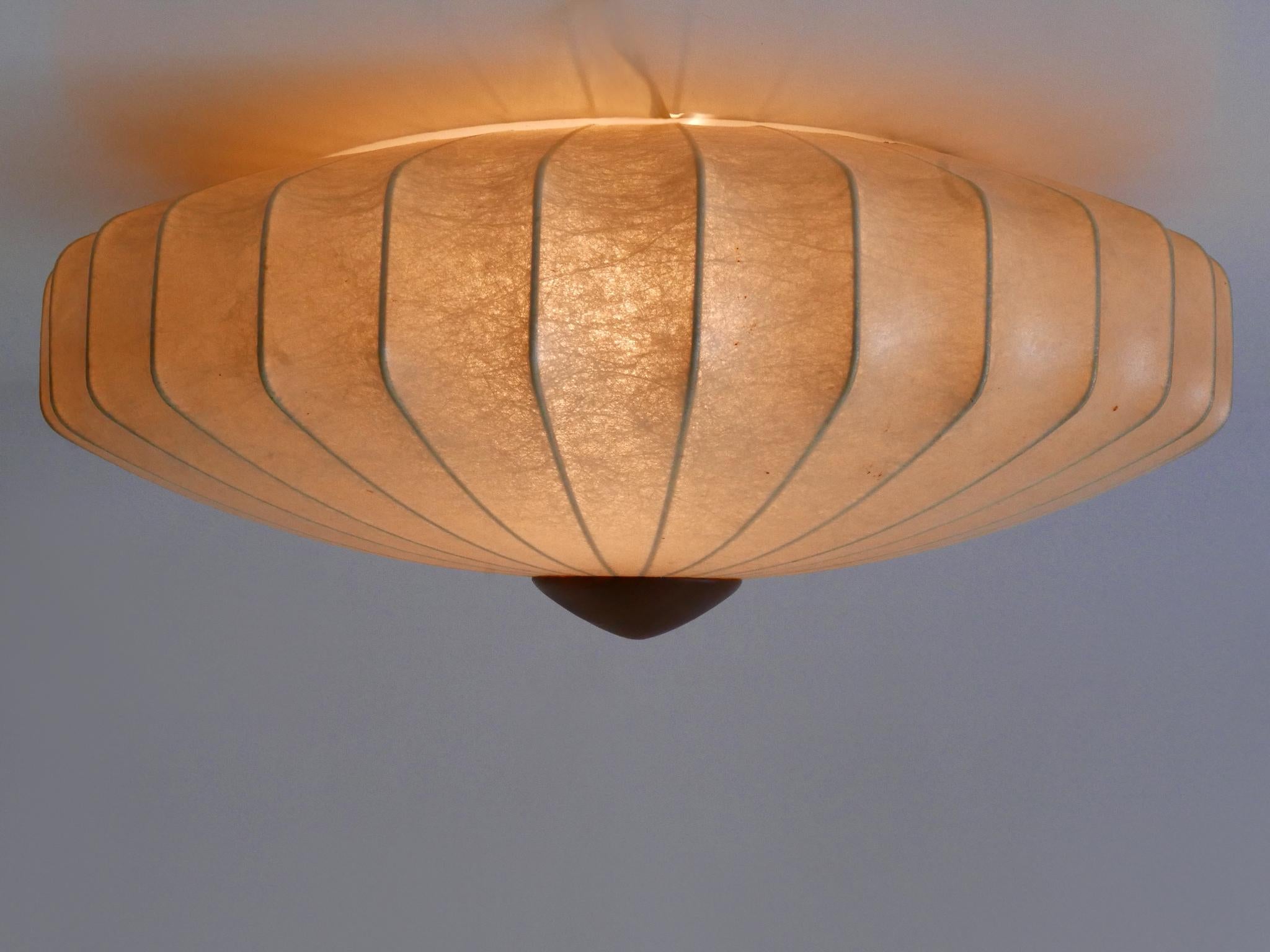 Rara lampada da soffitto o applique Goldkant Cocoon della metà del secolo scorso, Germania 1960 in vendita 4
