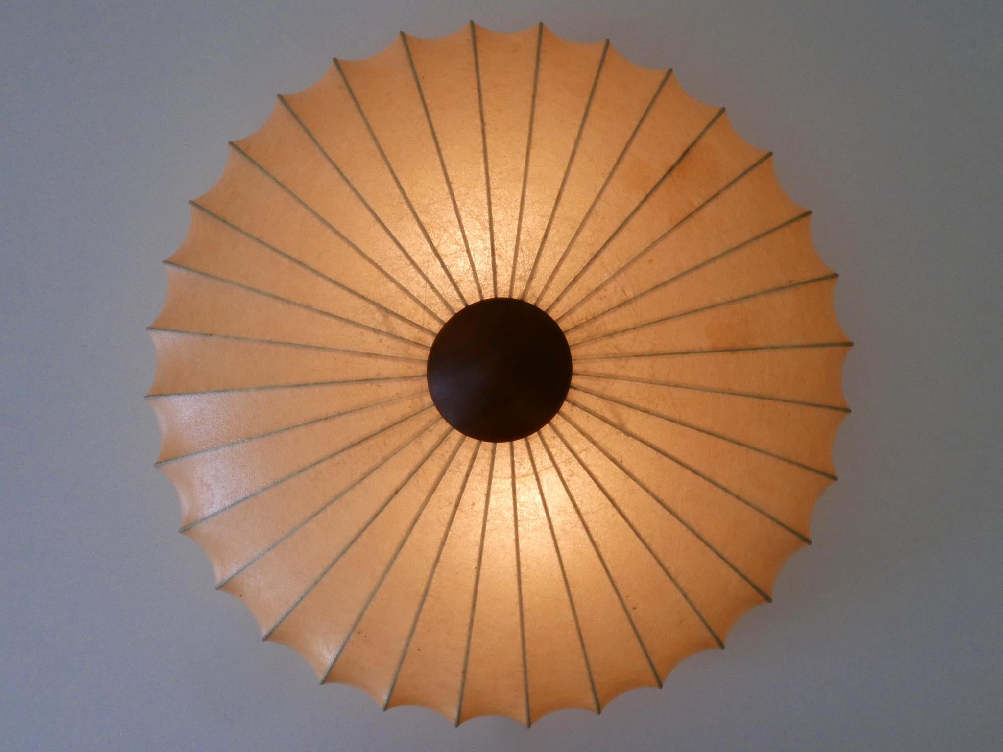 Rara lampada da soffitto o applique Goldkant Cocoon della metà del secolo scorso, Germania 1960 in vendita 6