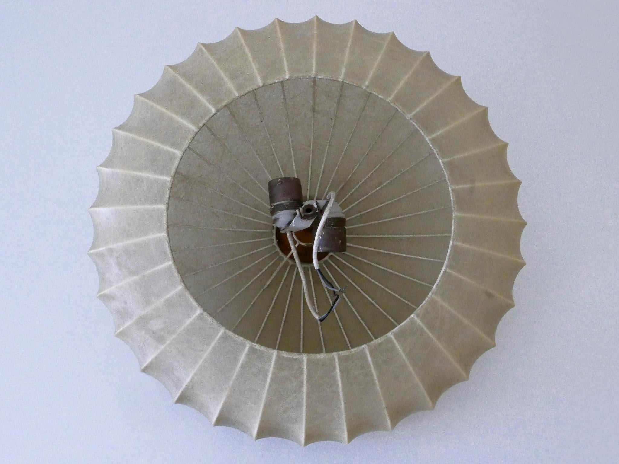 Rara lampada da soffitto o applique Goldkant Cocoon della metà del secolo scorso, Germania 1960 in vendita 10