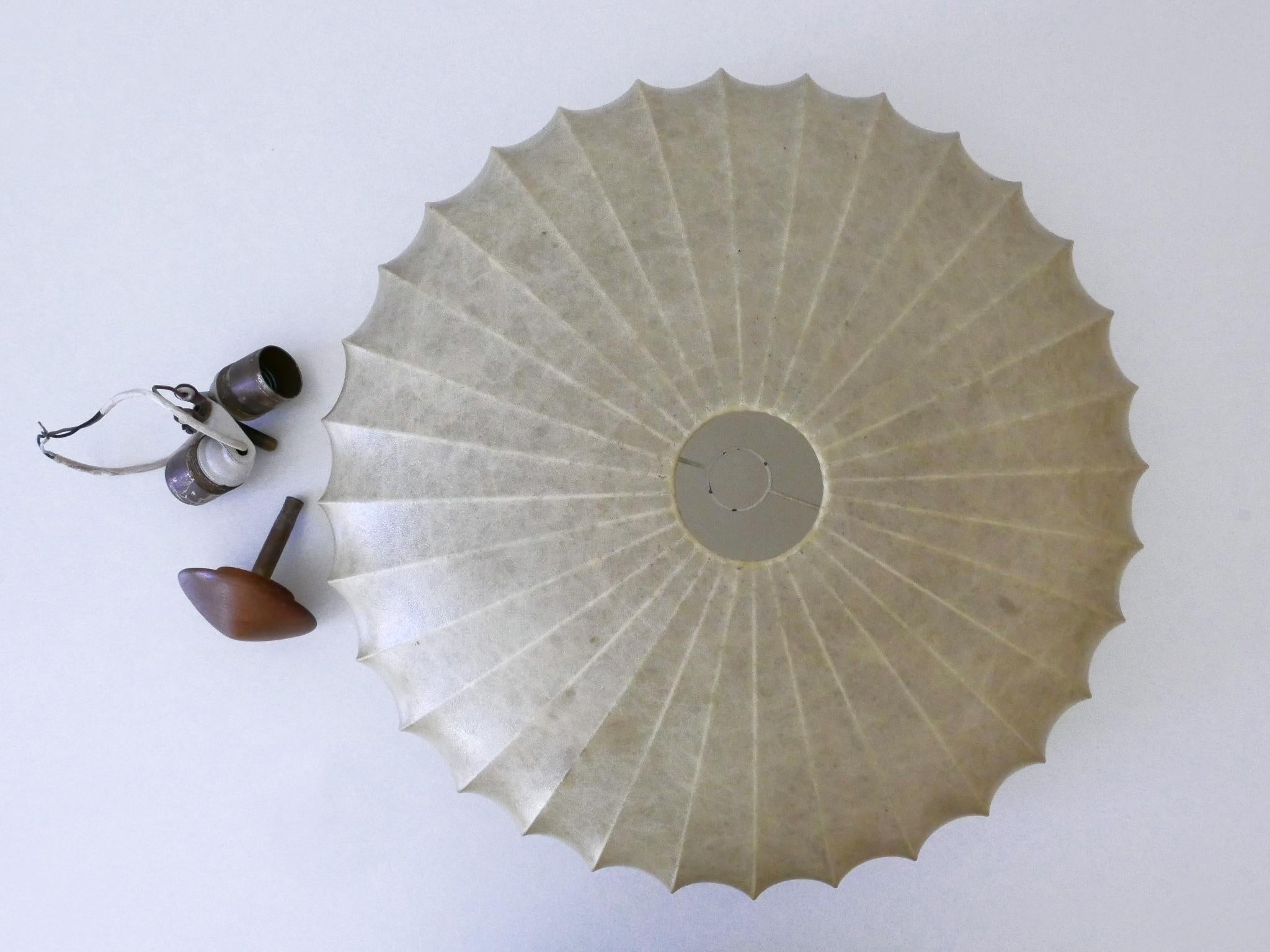 Rara lampada da soffitto o applique Goldkant Cocoon della metà del secolo scorso, Germania 1960 in vendita 11