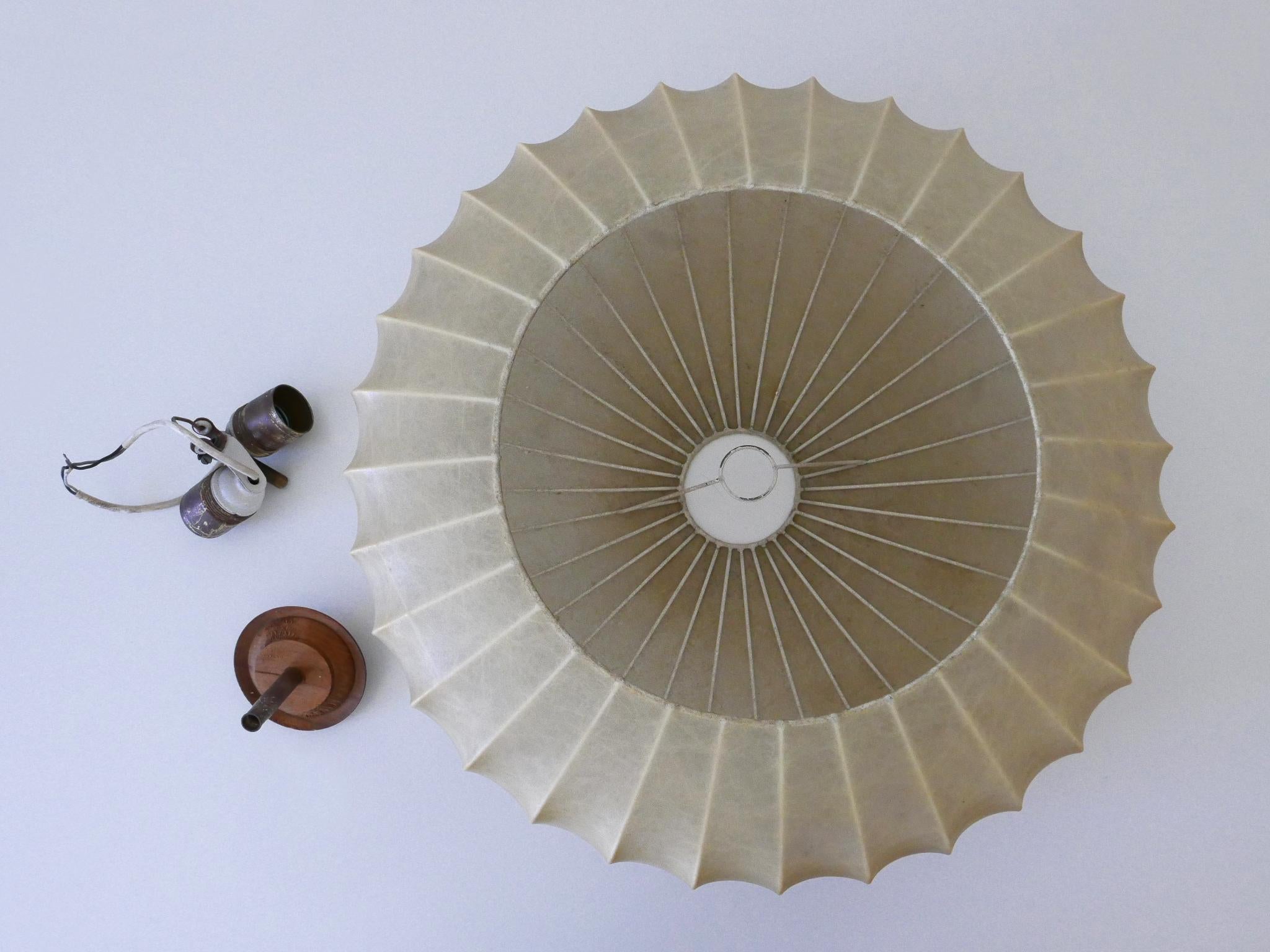 Rara lampada da soffitto o applique Goldkant Cocoon della metà del secolo scorso, Germania 1960 in vendita 12