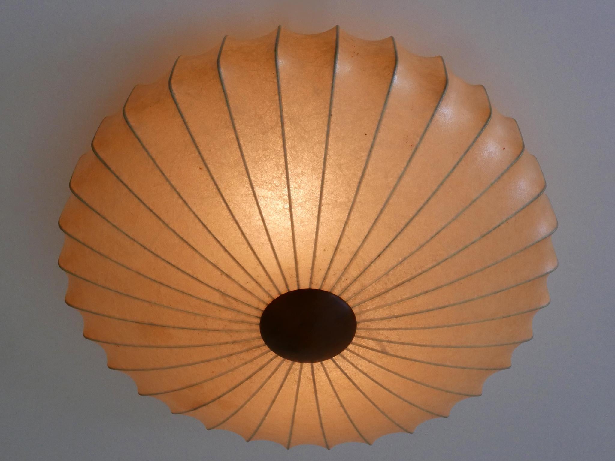 Rara lampada da soffitto o applique Goldkant Cocoon della metà del secolo scorso, Germania 1960 In condizioni buone in vendita a Munich, DE