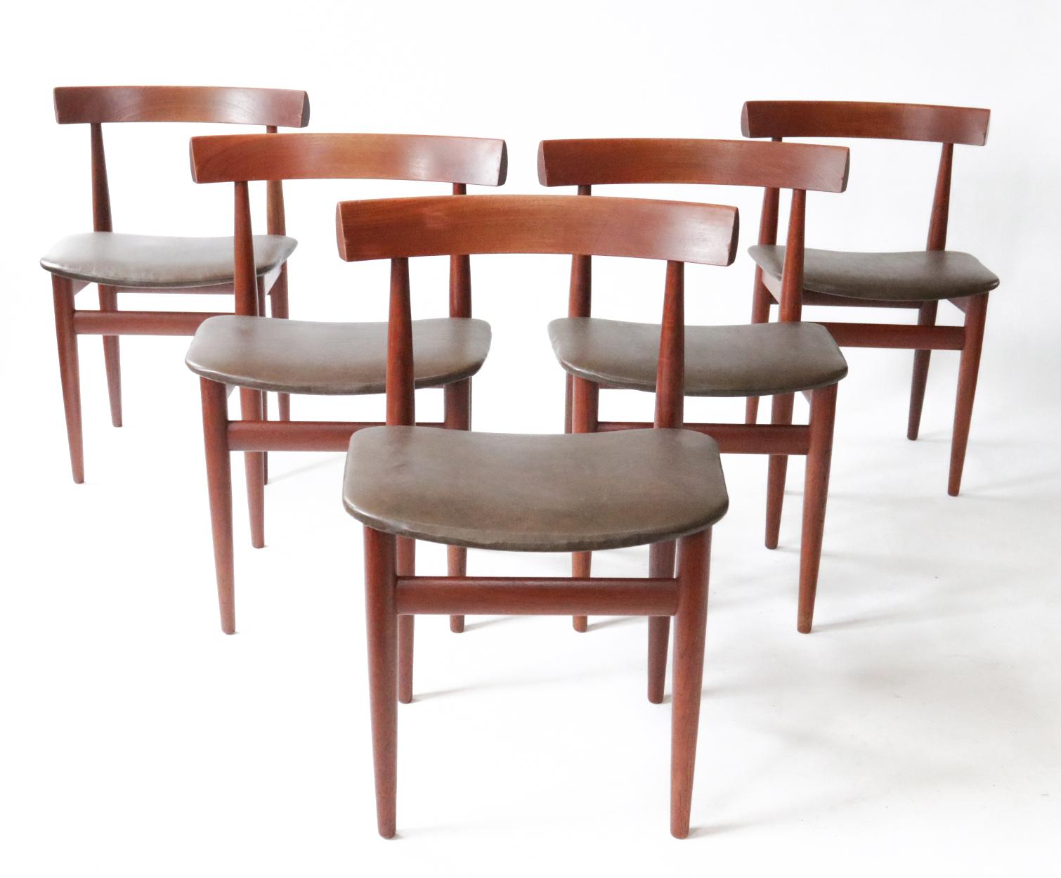 Rare Mid-Century Modern Hans Olsen Frem Rojle Extendable Dining Table 6 Chairs 7