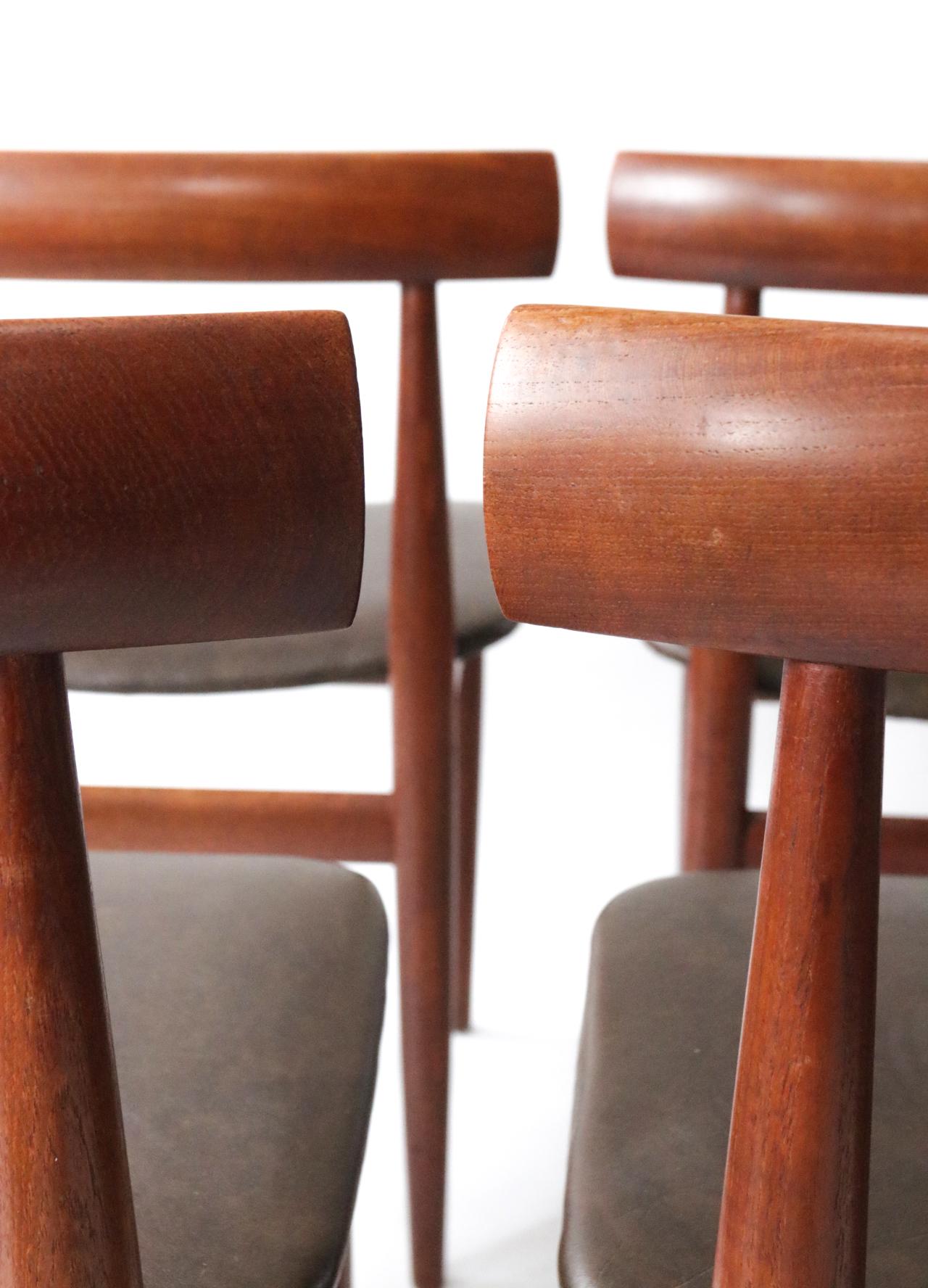 Rare Mid-Century Modern Hans Olsen Frem Rojle Extendable Dining Table 6 Chairs 12