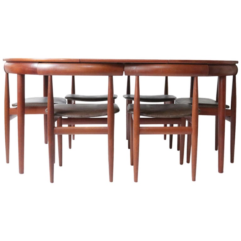Frem Rojle Extendable Dining Table, Contemporary Extending Dining Table And Chairs