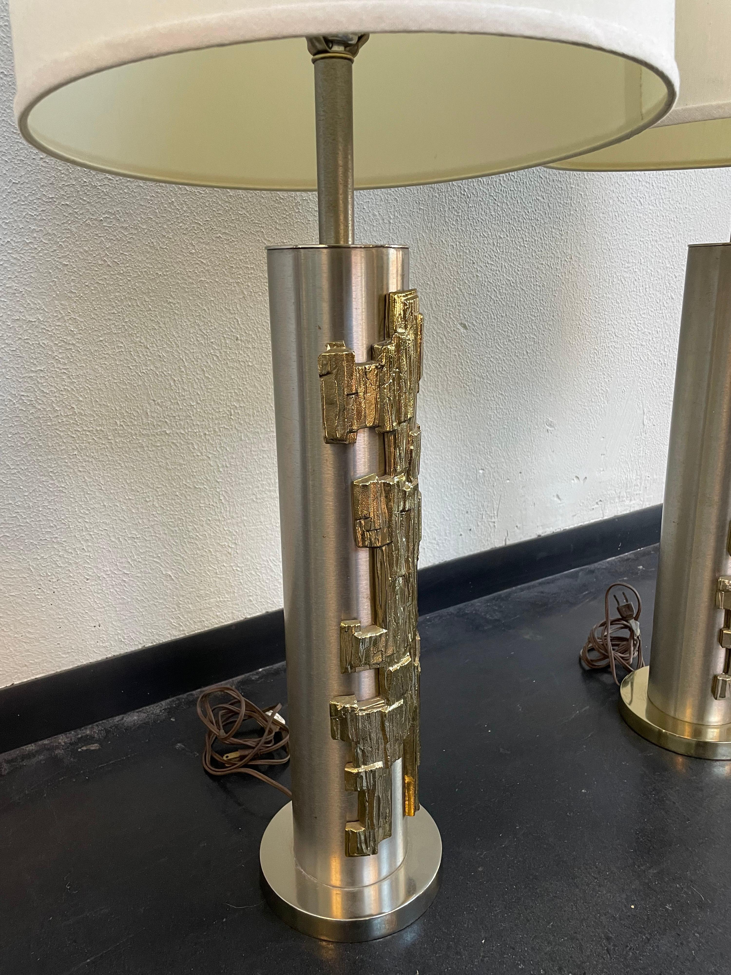 20th Century Rare Mid-Century Modern Laurel Table Lamps, a Pair For Sale