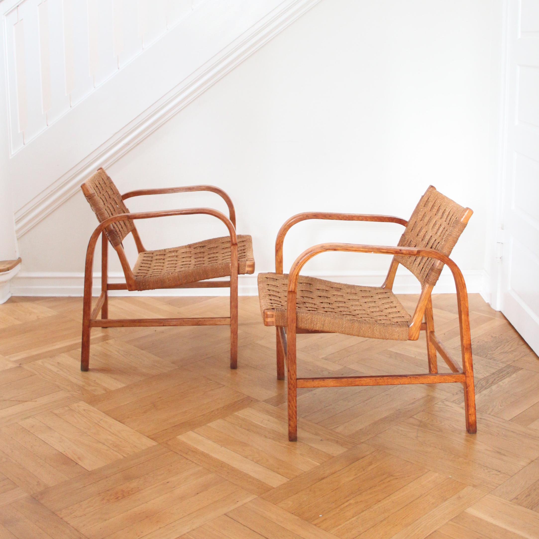 Scandinave moderne Rare fauteuil Magnus Stephensen pour Fritz Hansen, années 1930 en vente
