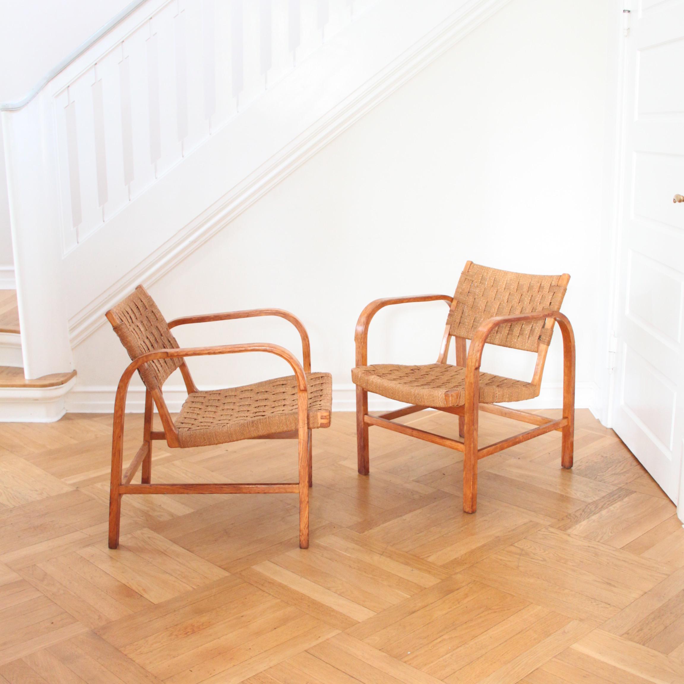 Danois Rare fauteuil Magnus Stephensen pour Fritz Hansen, années 1930 en vente