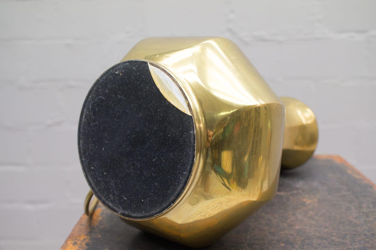 Rare Mid-Century Modern Massive Brass Table Lamp, 1960s For Sale 3