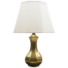 Rare Mid-Century Modern Massive Brass Table Lamp, 1960s